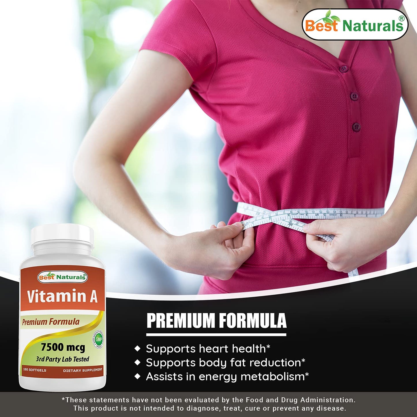 Best Naturals MK-7 Vitamin K2 100 mcg & Vitamin A 25000 IU