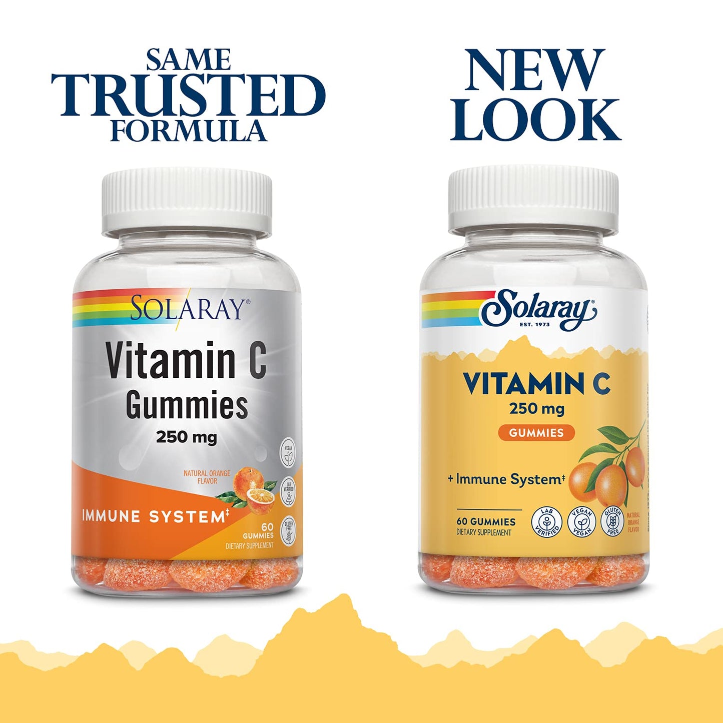 Pre-Order | Arrives in 5–10 Days – Solaray Vitamin C Gummies 250 mg | Healthy Immune System Function Support | Vegan & Gluten Free | 30 Servings, 60 Ct