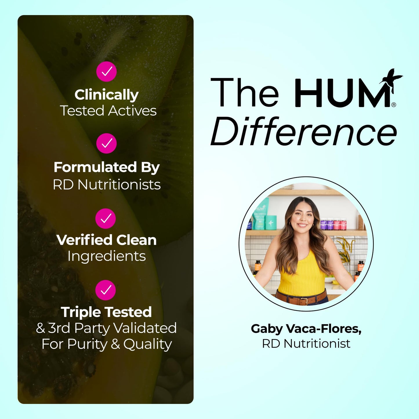 HUM Daily Cleanse Acne Supplement - Gut Cleanse Detox for Clear Skin with Organic Algae, Detoxifying Herbs, Zinc & Spirulina | Clear Skin Supplement (60 Capsules)