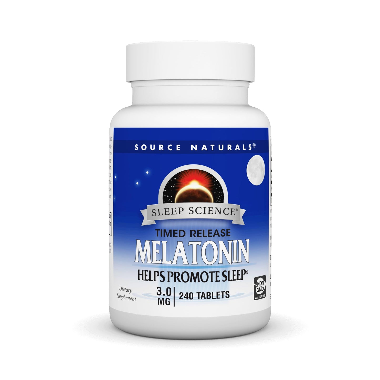 Pre-Order | Arrives in 5–10 Days – Source Naturals Time Released Melatonin 3 mg - 240 Time Release Tablets