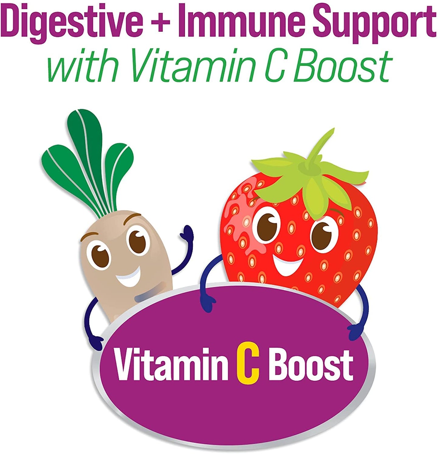 Pre-Order | Arrives in 5–10 Days – Culturelle Daily Probiotic for Kids + Veggie Fiber Gummies (Ages 3+) - 60 Count - Digestive Health & Immune Support – Berry Flavor with a Vitamin C Boost