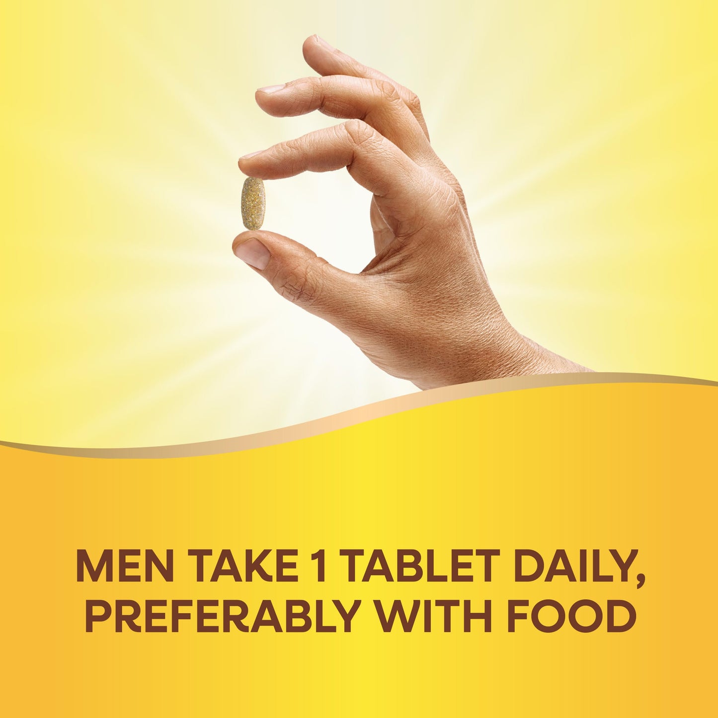 Nature's Way Alive! Men’s 50+ Daily Ultra Multivitamin, High Potency Formula, Supports Healthy Brain, Eyes & Heart*, with Methylated B12, Gluten-Free, 150 Tablets