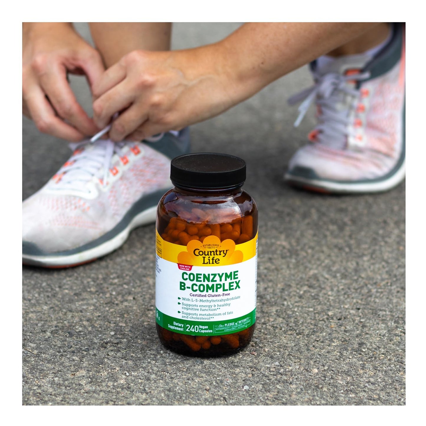 Pre-Order | Arrives in 5–10 Days – Country Life, Coenzyme B-Complex Vitamin, Support Energy and Metabolism, Daily Supplement, 240 ct