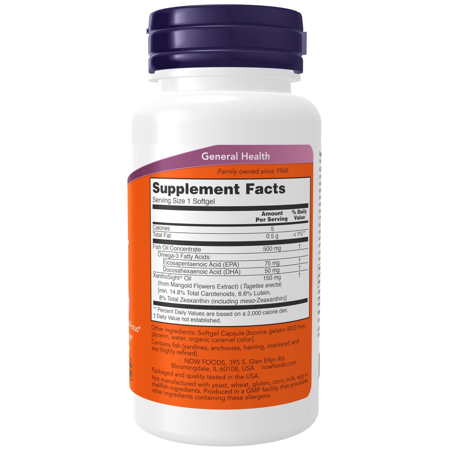 Pre-Order | Arrives in 5–10 Days – NOW Foods Supplements, Macular Vision Softgel, Eye Health, Eye Support, 50 Softgels