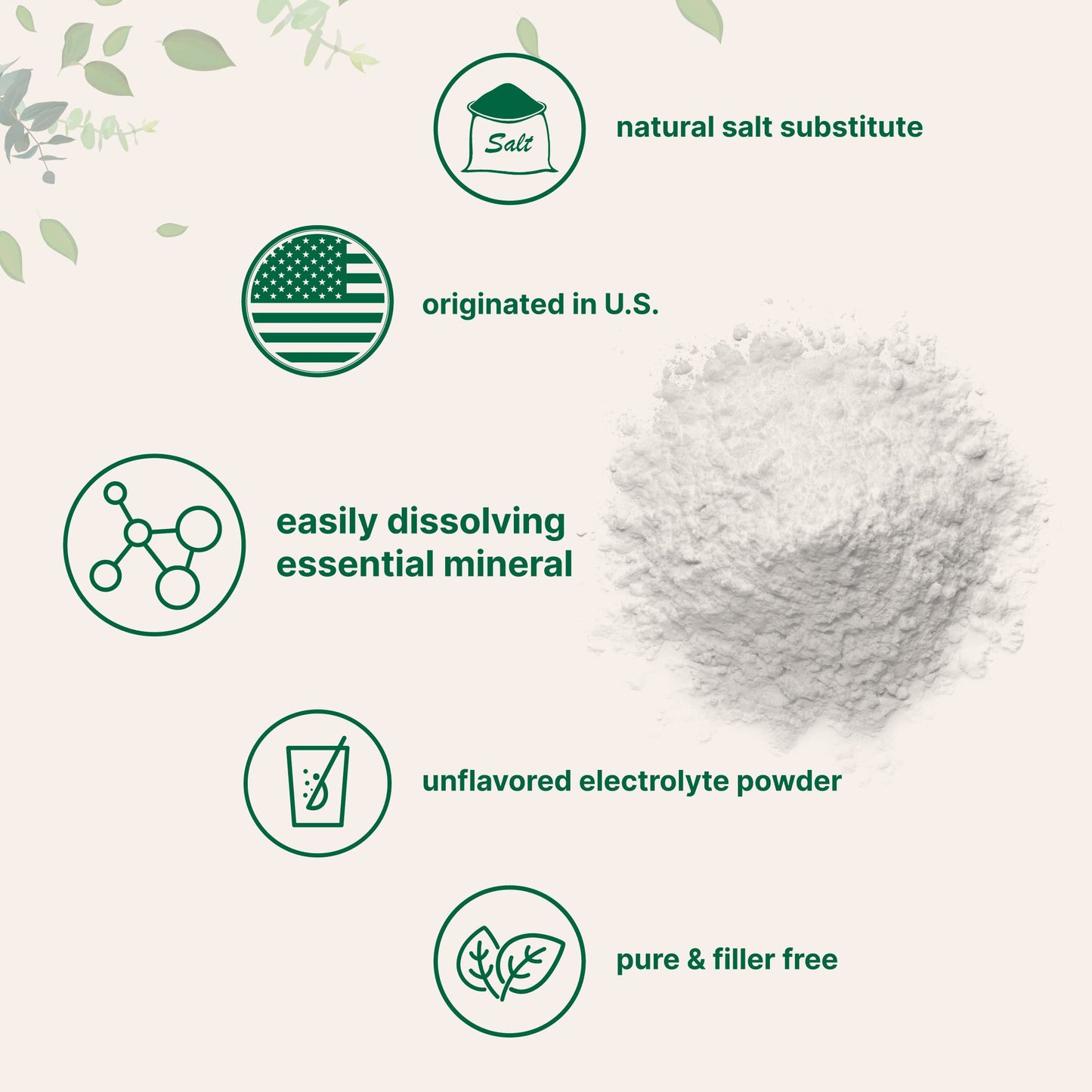 Pre-Order | Arrives in 5–10 Days – Potassium Chloride Powder, 1 KG (35 Ounce) | Salt Substitute & Essential Hydration Electrolyte Supplement | Supports Mineral Balance, Heart, Joint, and Immune Health | Filler Free, Dissolves Easily
