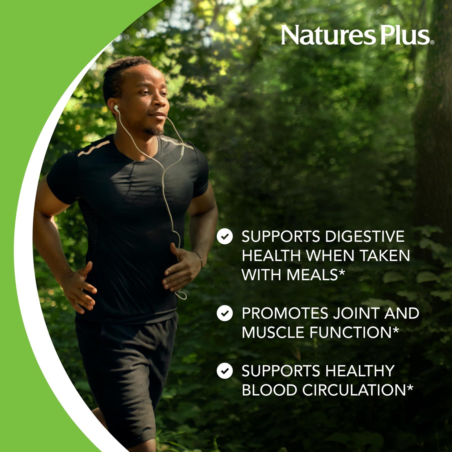 Natures Plus Bromelain - 500 mg - Natural Proteolytic Supplement - 60 Vegetarian Tablets (60 Servings)