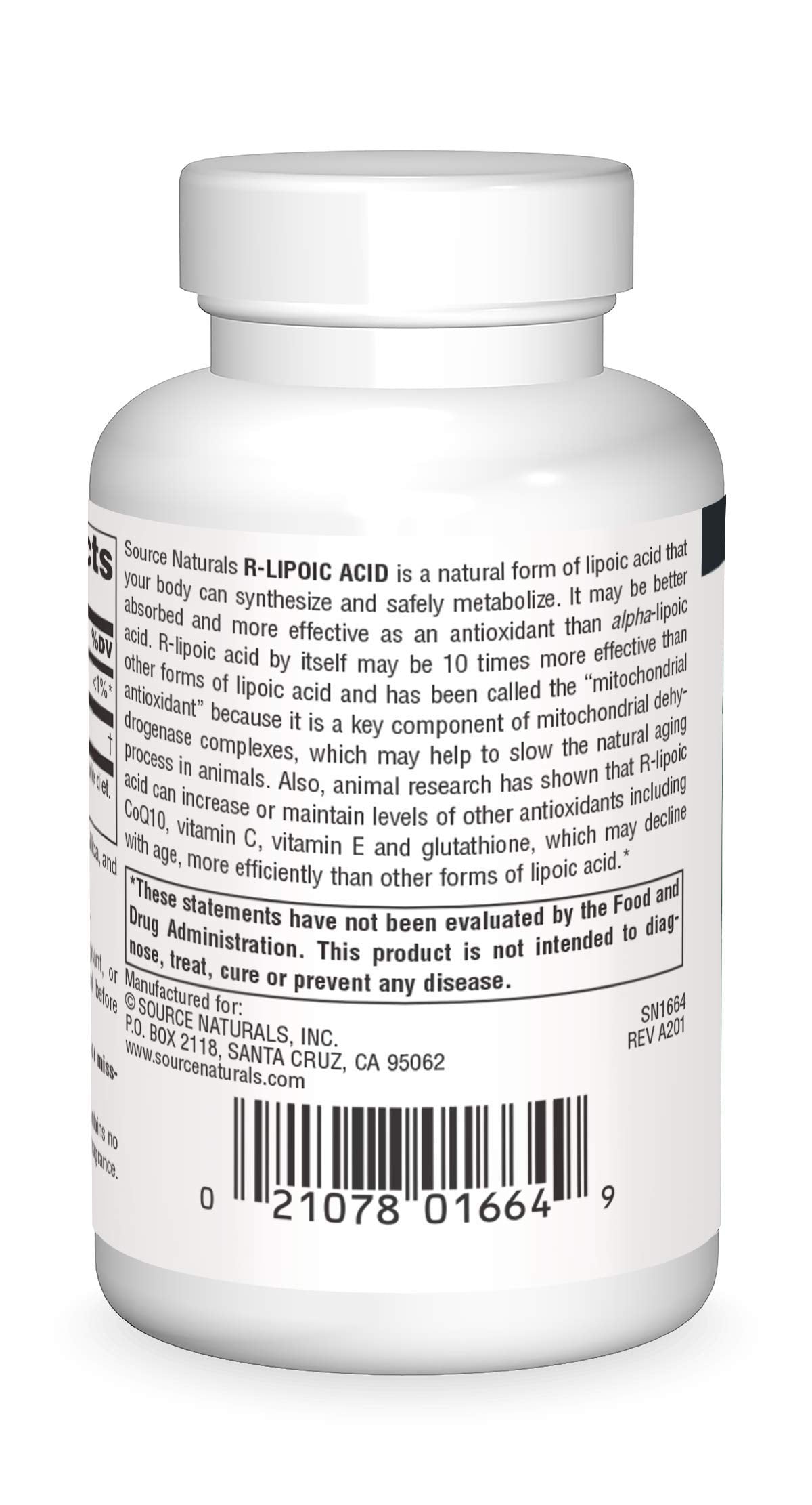 Pre-Order | Arrives in 5–10 Days – Source Naturals R-Lipoic Acid, 100mg - 60 Tablets