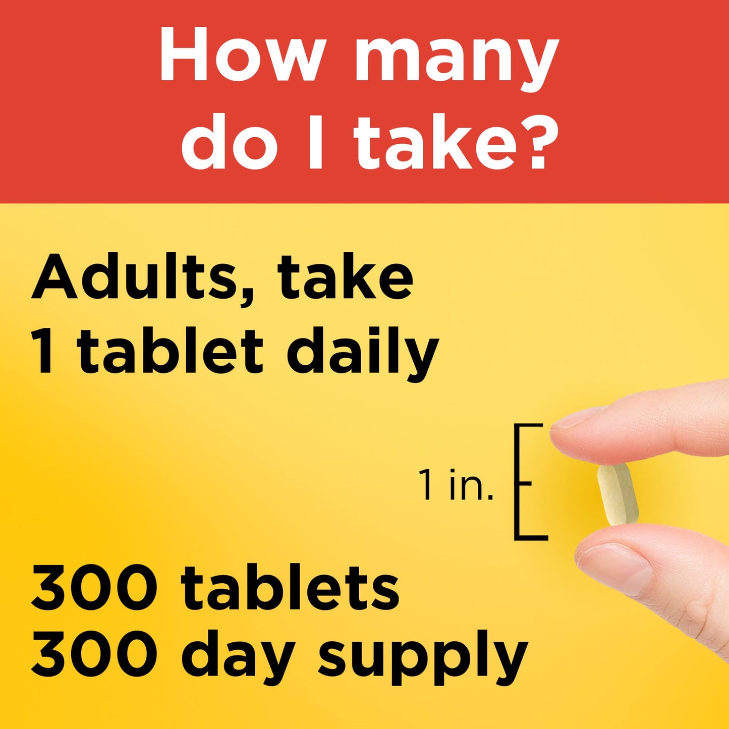 Nature Made Extra Strength Vitamin C 1000 mg, Dietary Supplement for Immune Support, 300 Tablets, 300 Day Supply
