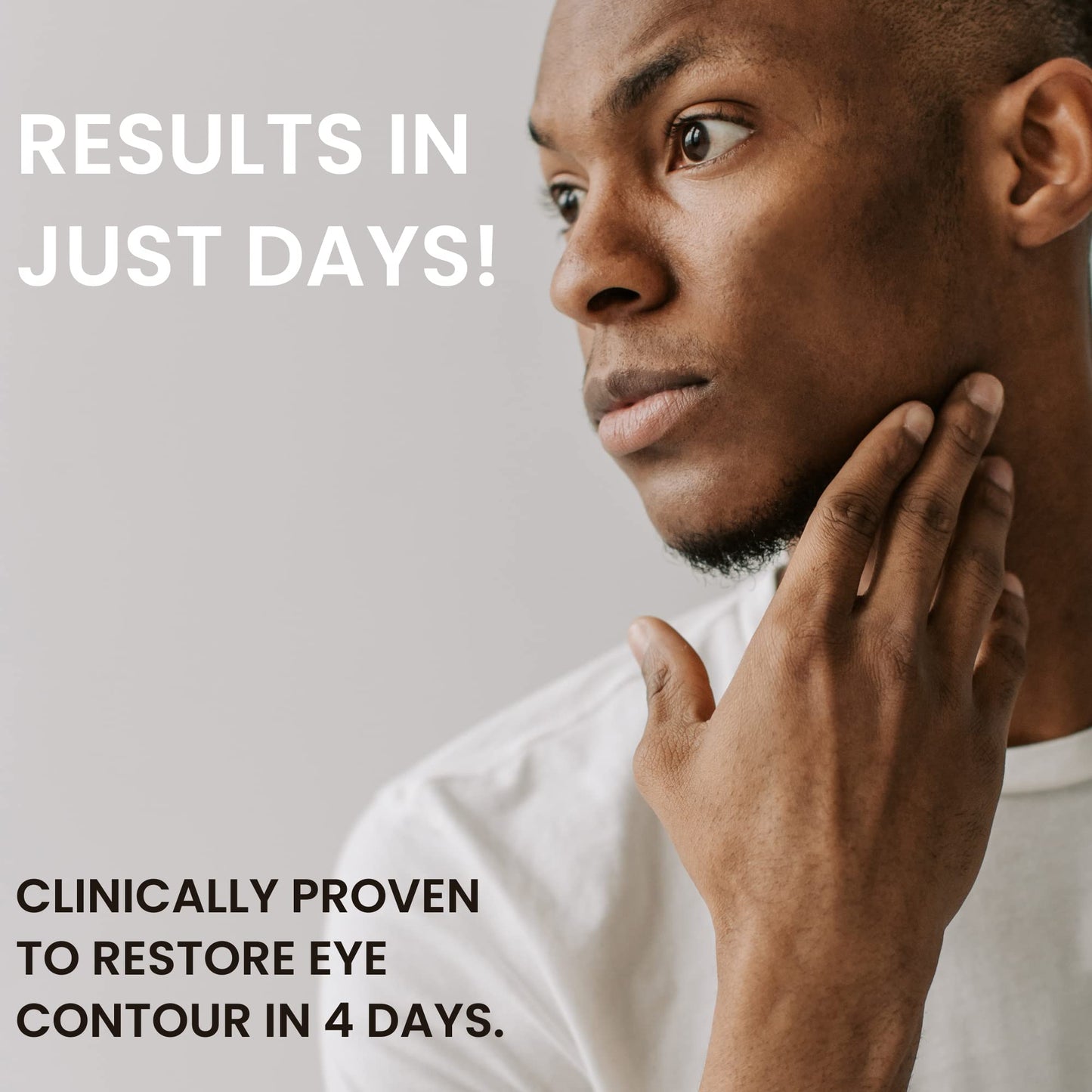 natural outcome Man Skin Eye Cream for Men - Restore & Defend Anti Aging Eye Cream with Peptides, Avocado Oil and Rice Proteins