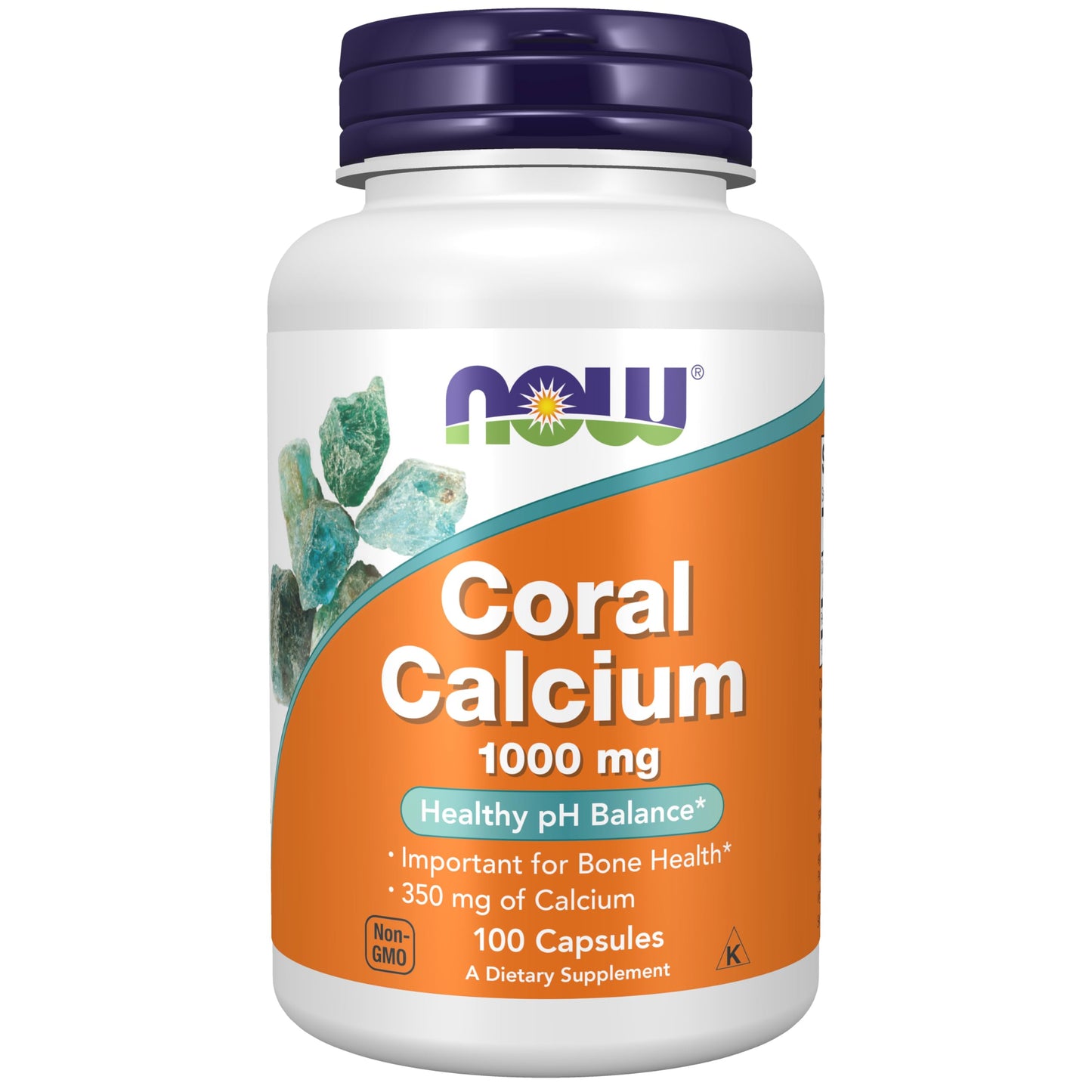 Pre-Order | Arrives in 5–10 Days – NOW Supplements, Coral Calcium 1,000 mg, Bone Health*, Healthy pH Balance*, 100 Veg Capsules