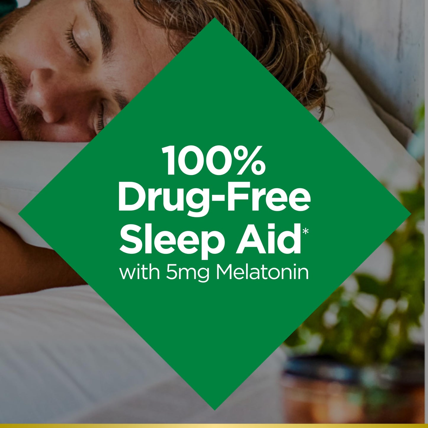 Nature's Bounty Melatonin 5mg, 100% Drug Free Sleep Supplements, Quick Release and Extended Release, Promotes Relaxation and Sleep Health, 120 Bi-Layer Tablets