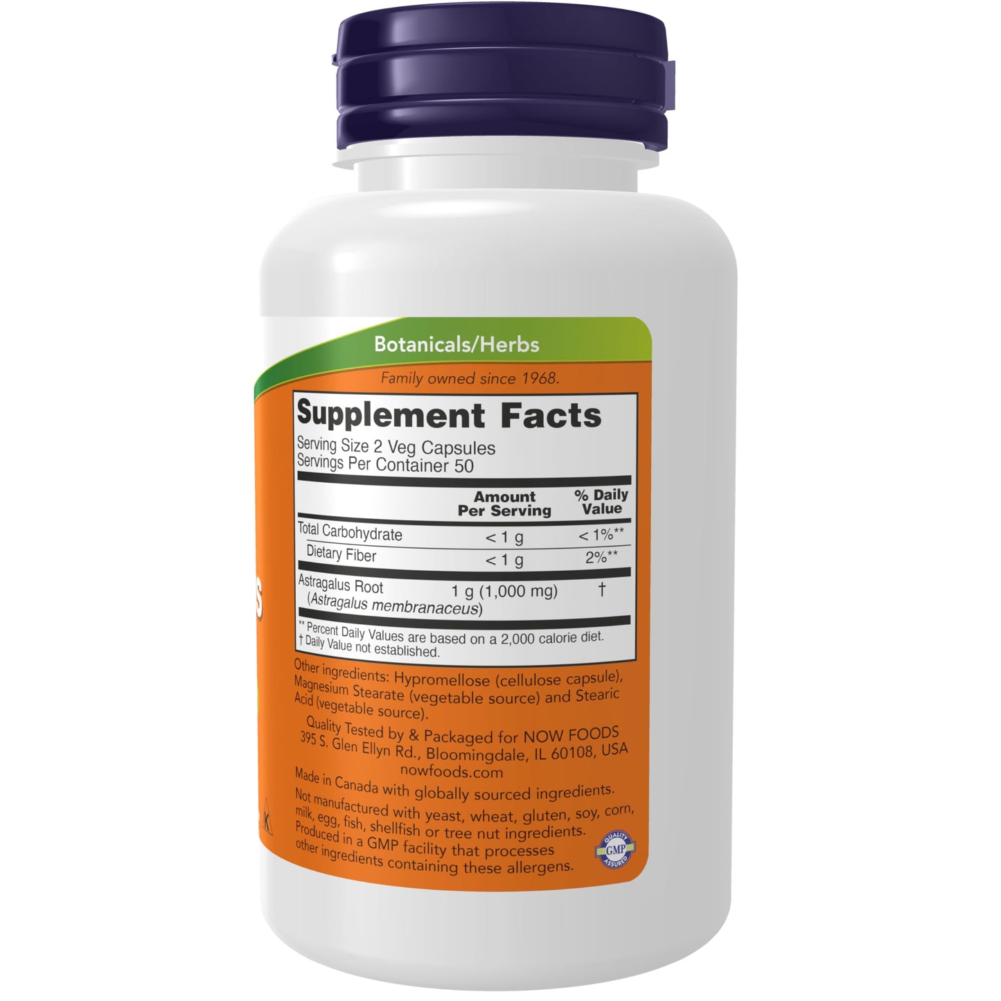 NOW Supplements, Astragalus (Astragalus membranaceus) 500 mg, Immune System Support*, 100 Capsules (Pack of 2)