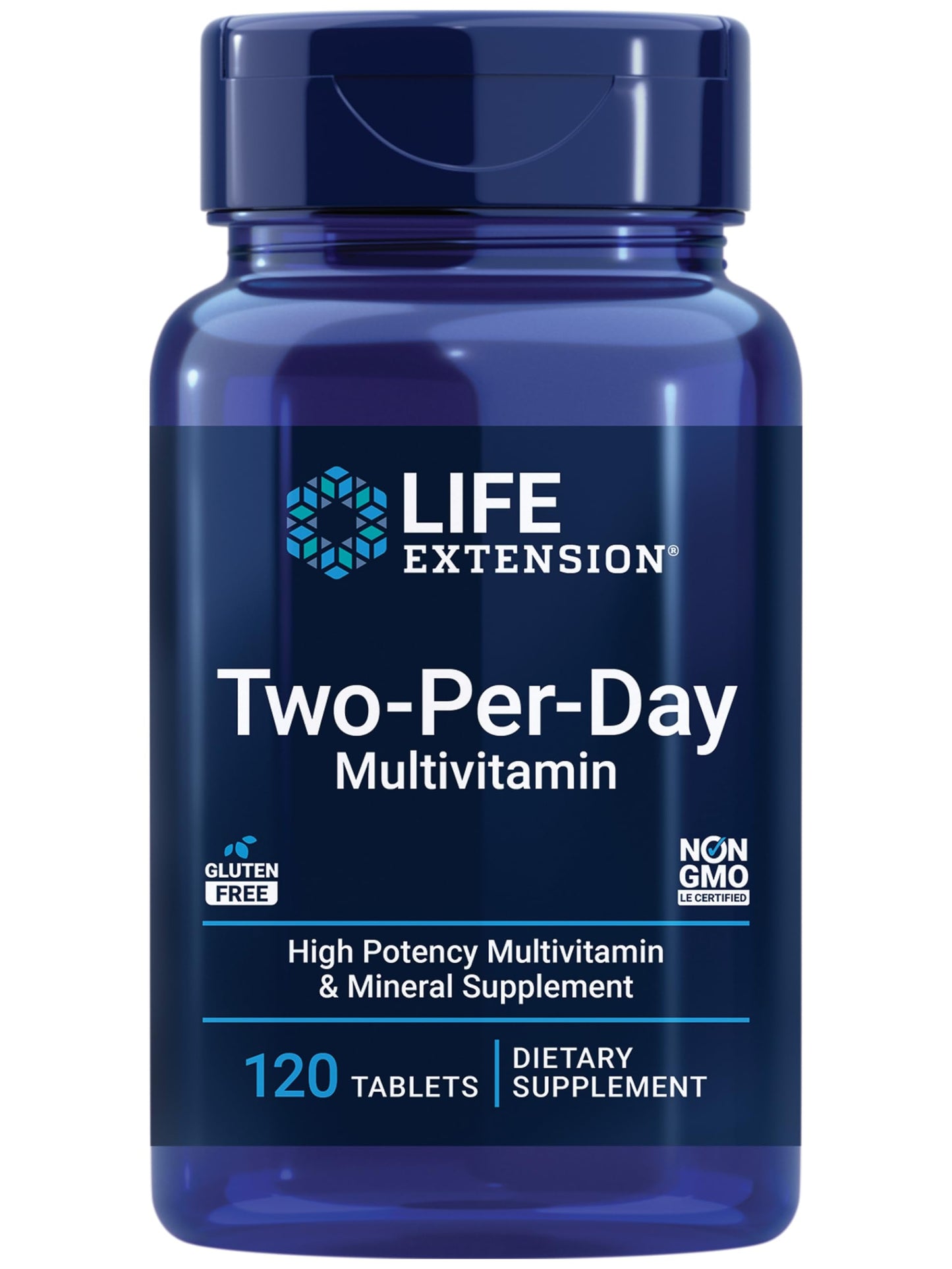 Life Extension Super Bio-Curcumin and Two-Per-Day 120 Tablet Multivitamin Bundle - 60 Vegetarian Capsules