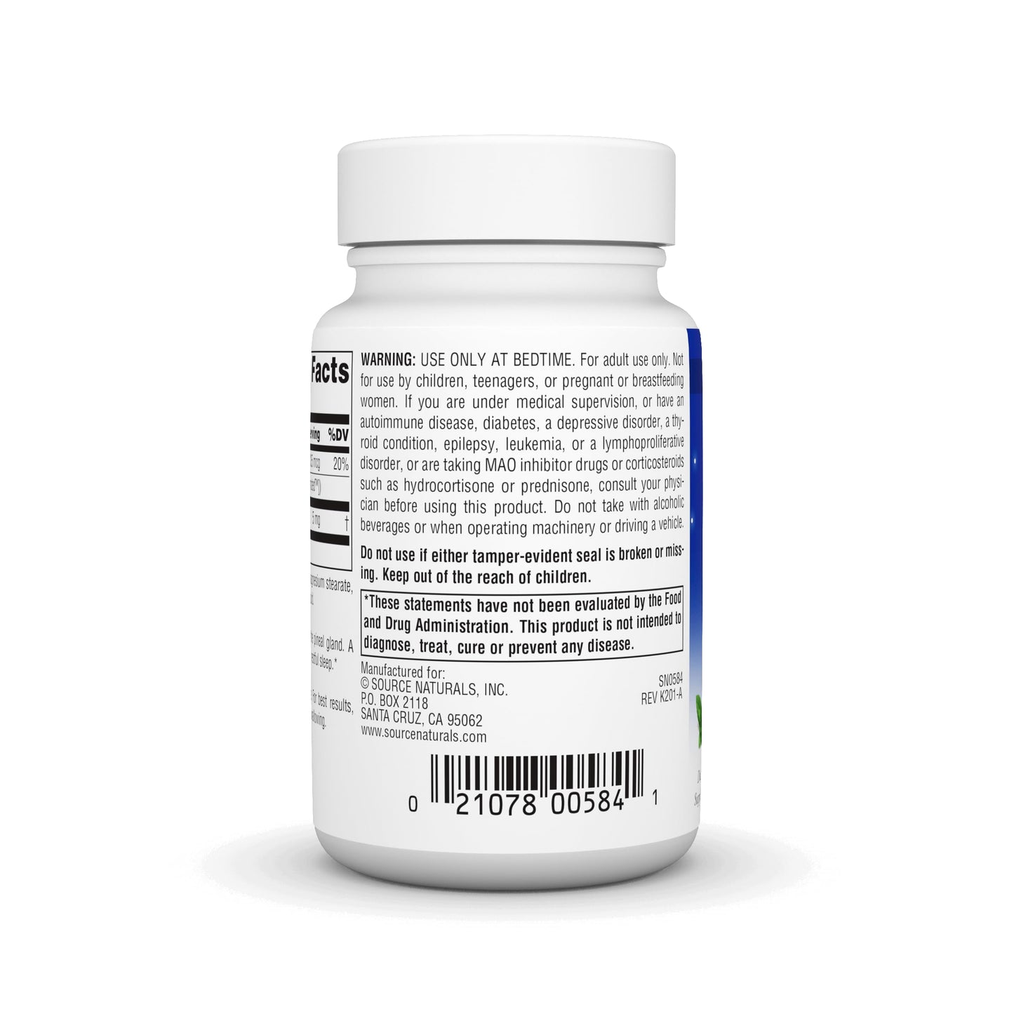 Pre-Order | Arrives in 5–10 Days – Source Naturals Melatonin 5 mg - 200 Peppermint Flavored Lozenges