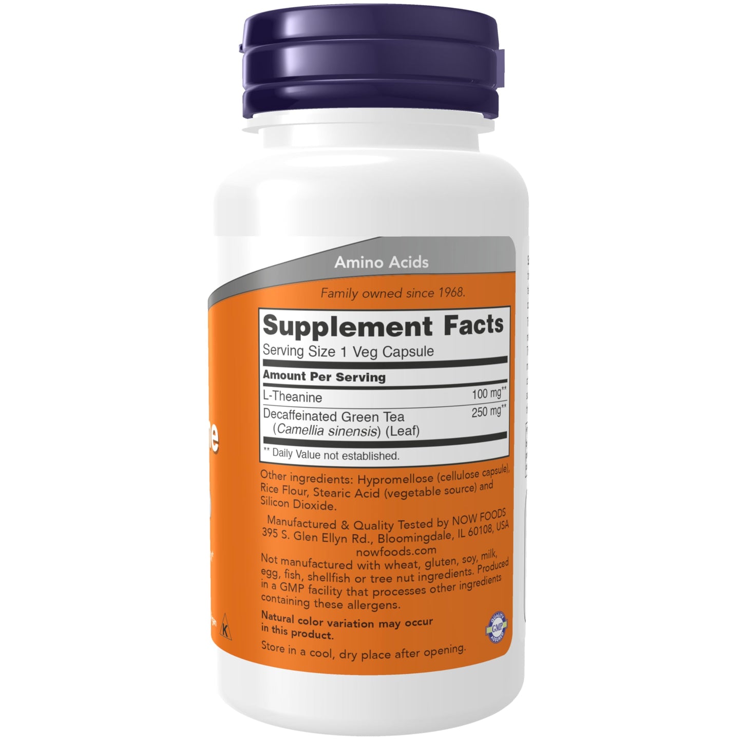 Pre-Order | Arrives in 5–10 Days – NOW Foods Supplements, L-Theanine 100 mg with Decaf Green Tea, Stress Management*, 90 Veg Capsules