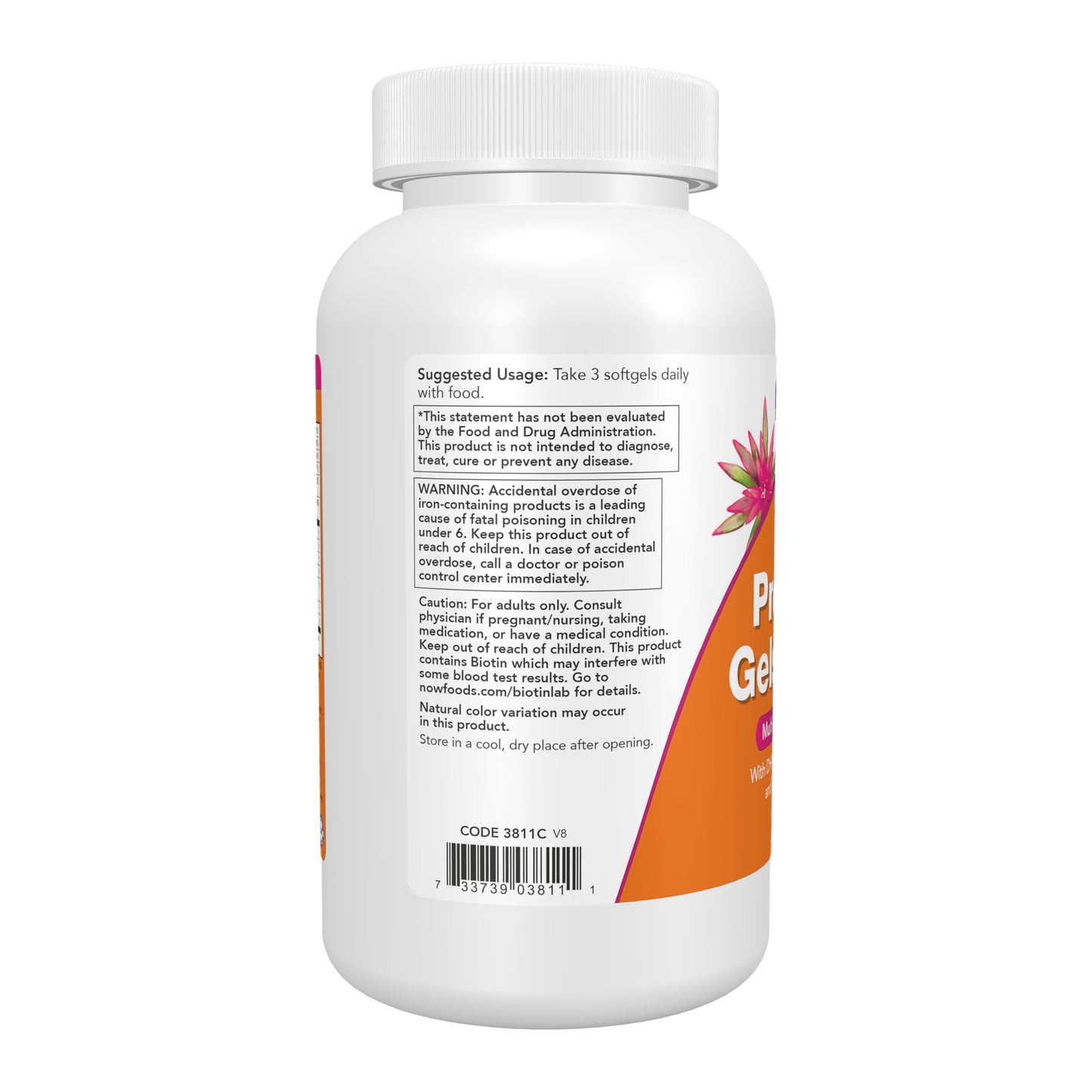 Pre-Order | Arrives in 5–10 Days – NOW Supplements, Prenatal Gels + DHA with 250 mg DHA per serving, plus Borage Oil (GLA), 180 Softgels