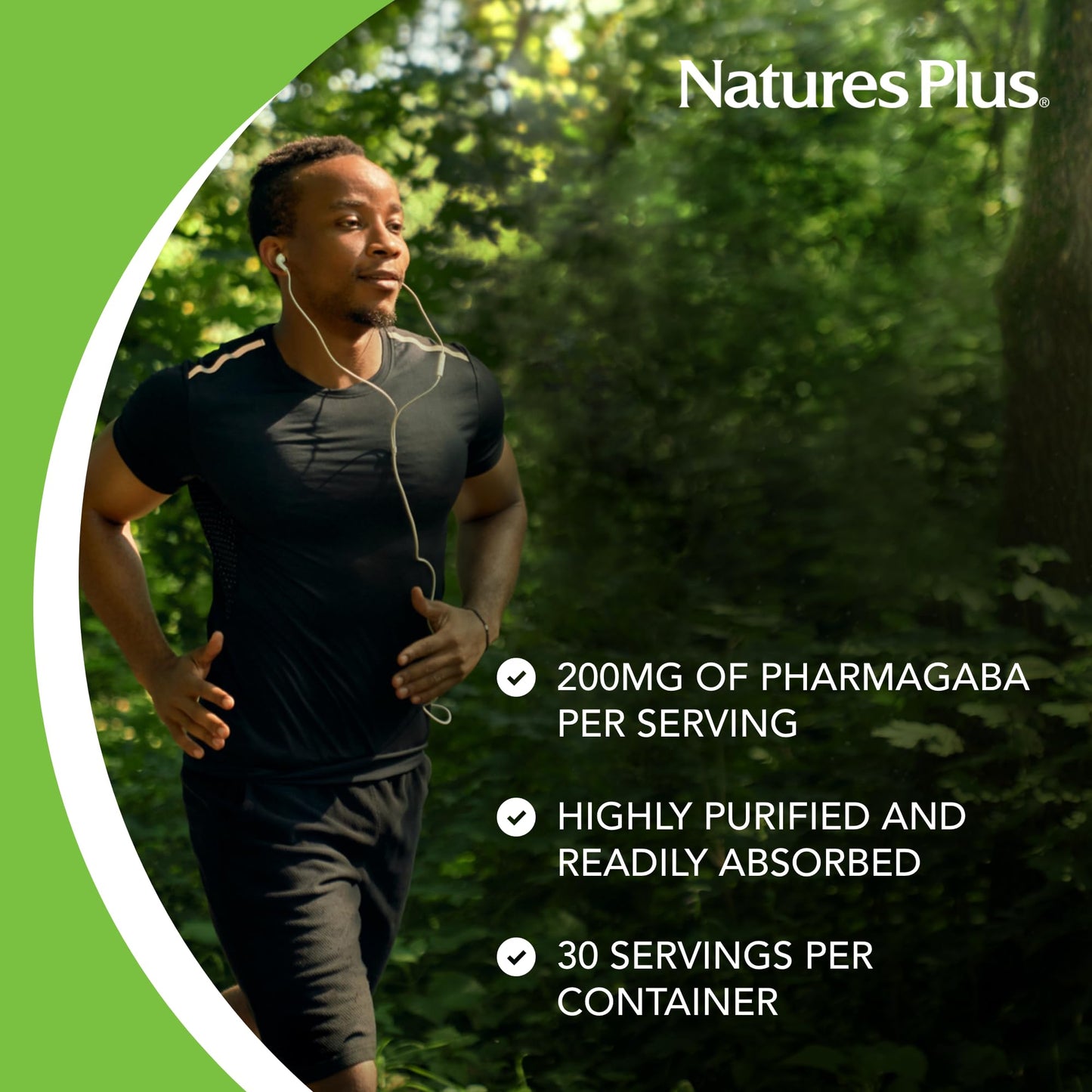 Natures Plus PRO PharmaGABA - 60 Capsules - Promotes Calm, Relaxation & Focus - Non-GMO, Vegetarian, Gluten Free - 30 Servings