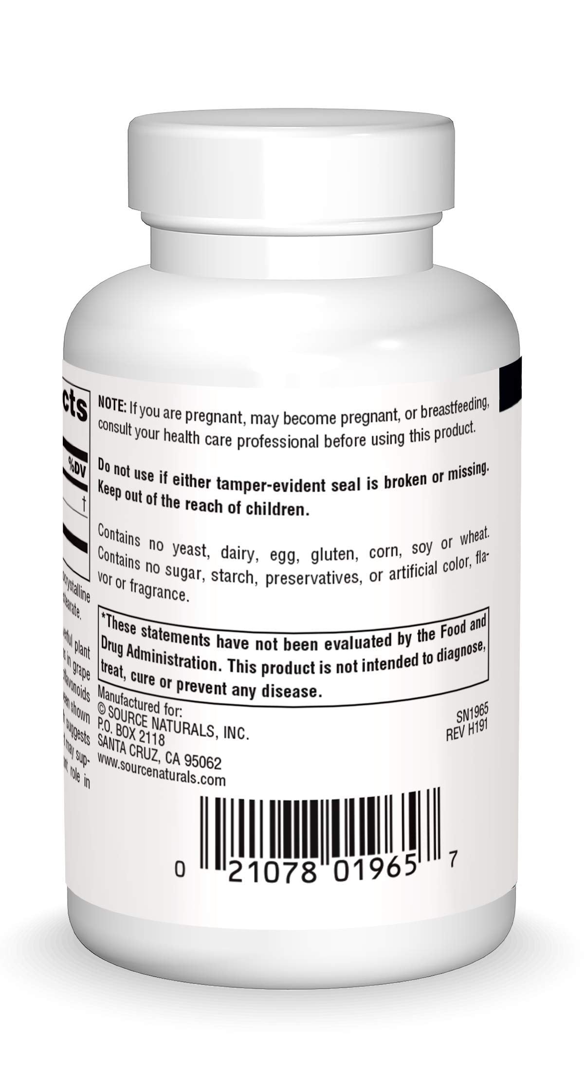 Pre-Order | Arrives in 5–10 Days – Source Naturals Grape Seed Extract, Protects & Supports Healthy Aging Brain*, 100 mg - 60 Capsules