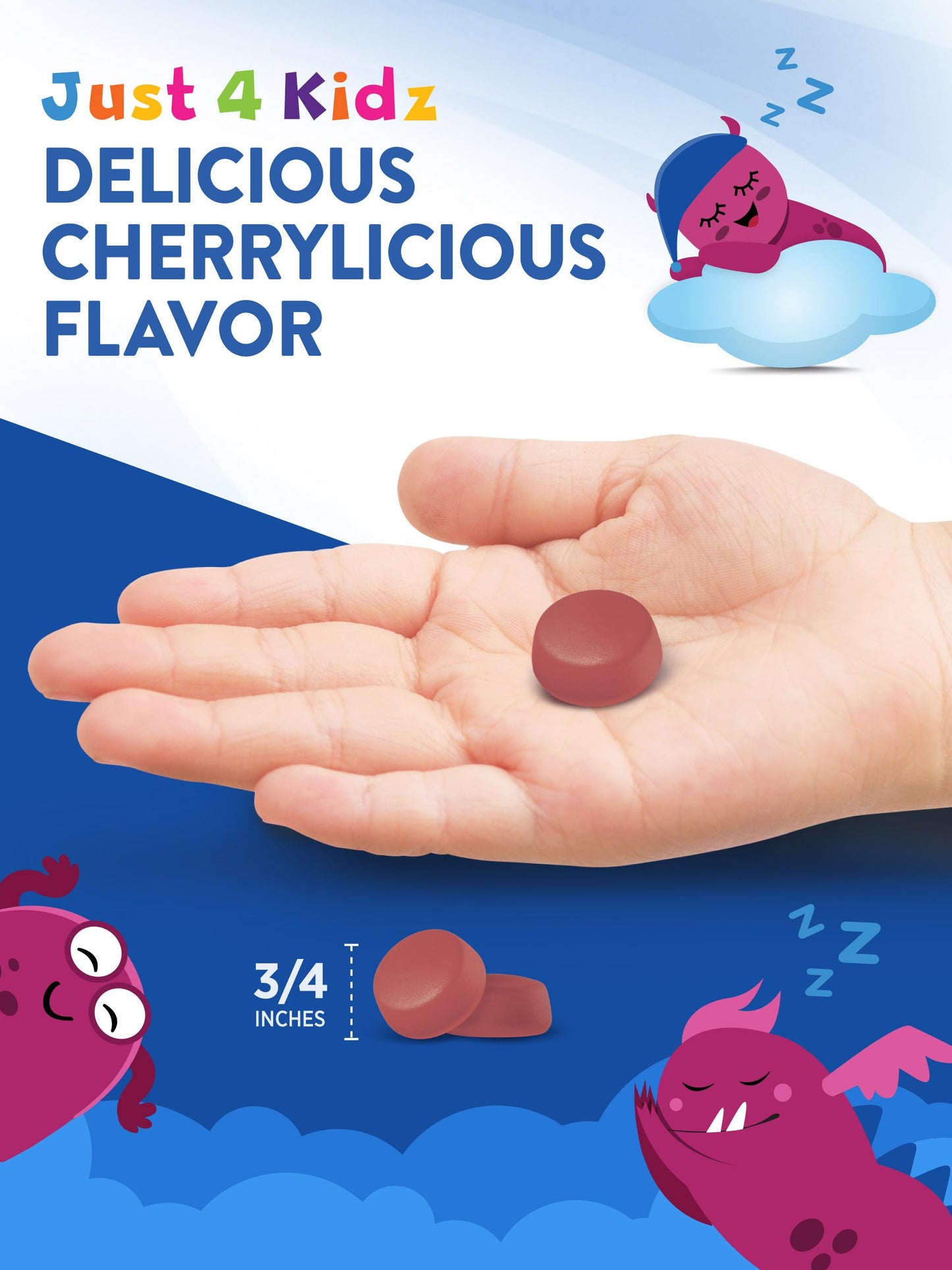 Nature's Truth Kids Melatonin Gummy | 1mg | 40 Count | Vegan, Non-GMO & Gluten Free Gummies | Cherrylicious Flavor
