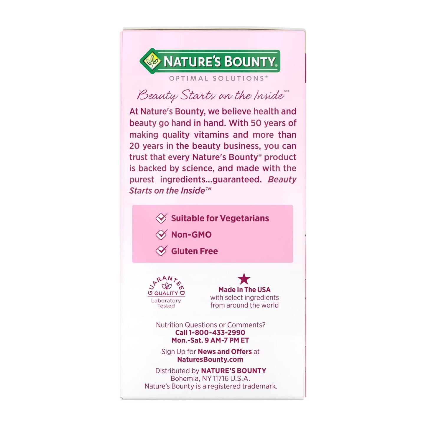 Nature's Bounty Optimal Solutions Hair Growth Supplement, Clinically Shown to Support Thicker, Fuller Hair, With Biotin, Silicon & Arginine, 30 Capsules, One-Month Supply