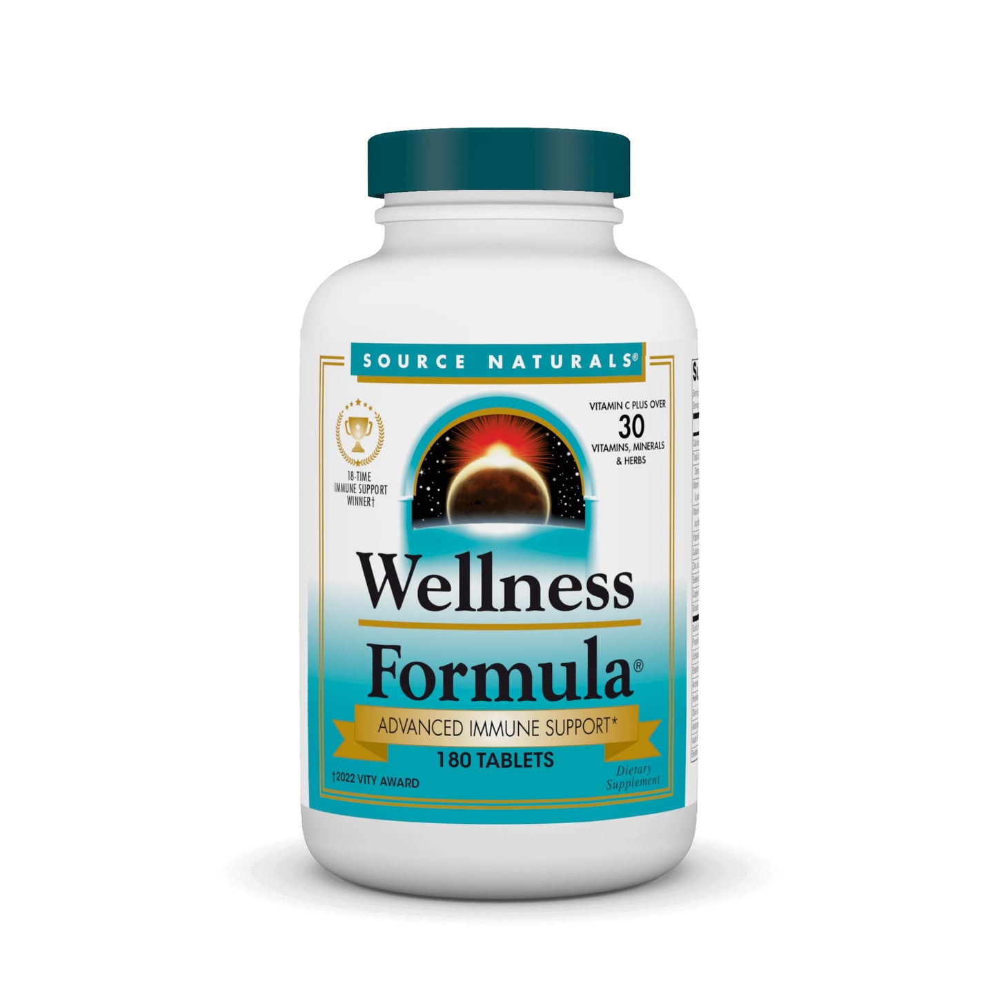 Pre-Order | Arrives in 5–10 Days – Source Naturals Wellness Formula Bio-Aligned Vitamins - Immune System Support Supplement & Immunity Booster* - 180 Tablets