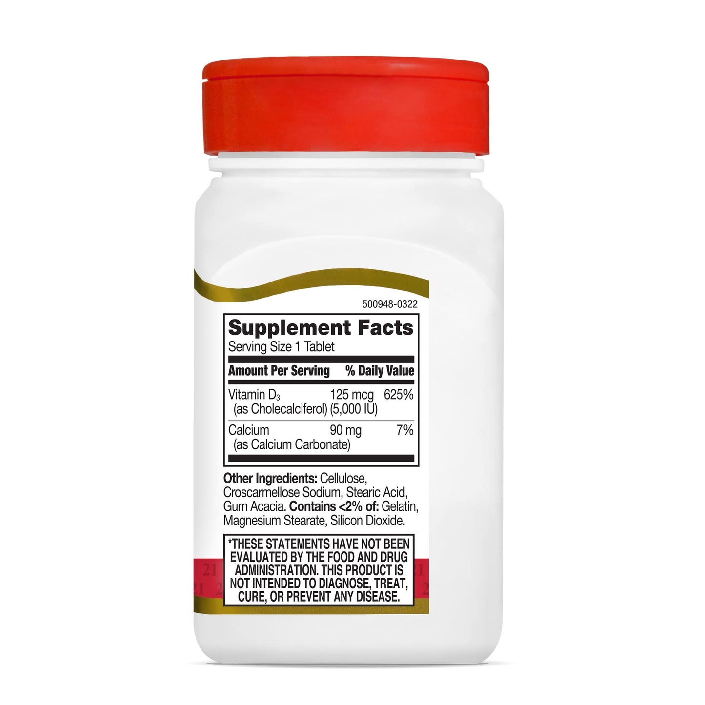 21st Century D 5000 IU Tablets, 110 Count (Pack of 3)