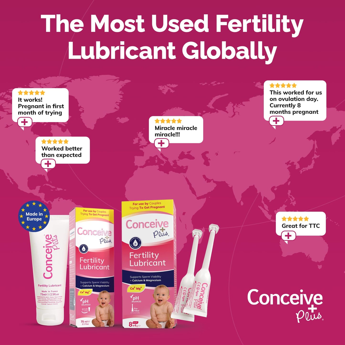 Pre-Order | Arrives in 5–10 Days – Conceive Plus Fertility Lubricant | for Use by Couples Trying Conceive, 2.5Fl Oz