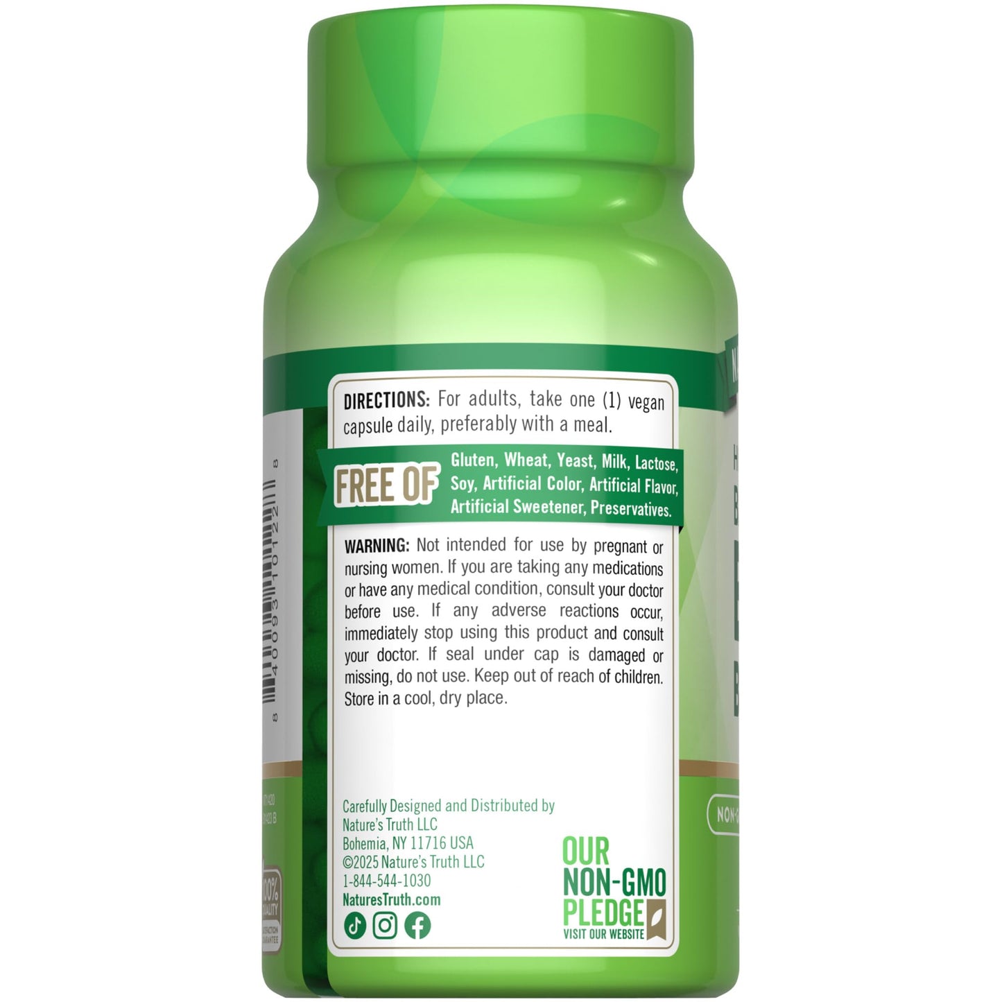 Nature's Truth Vitamin B Complex | 60 Capsules | High Potency B-100 | Non-GMO & Gluten Free Supplement