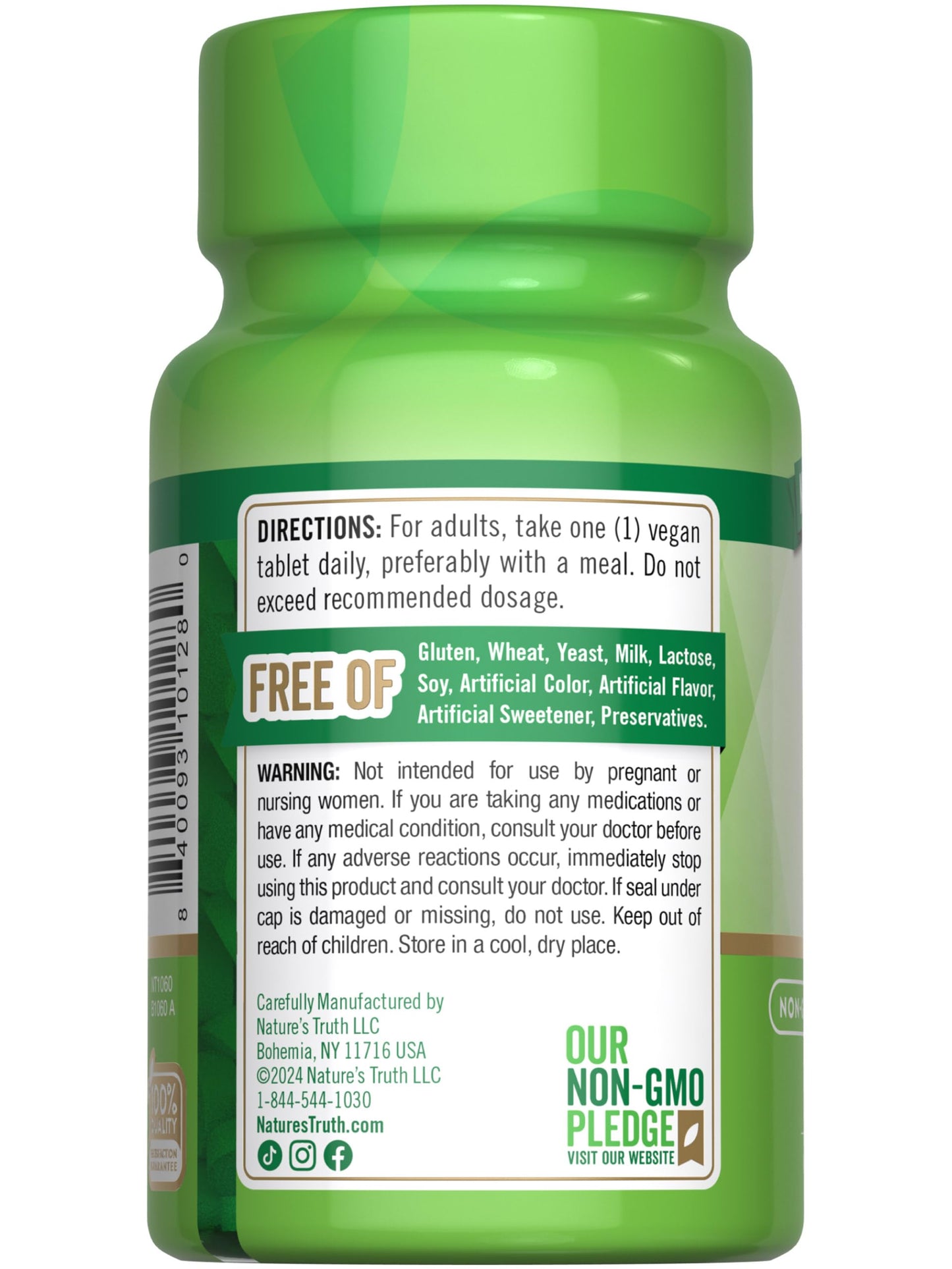 Nature's Truth B6 Vitamin | 100mg | 100 Tablets | Vegan, Non-GMO & Gluten Free Supplement