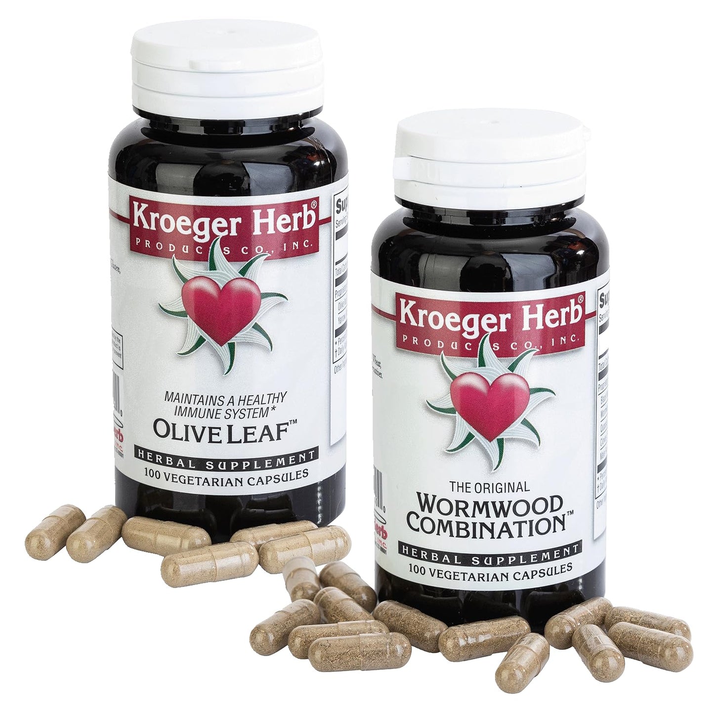 Kroeger Herb Products Wormwood and Olive Leaf Duo