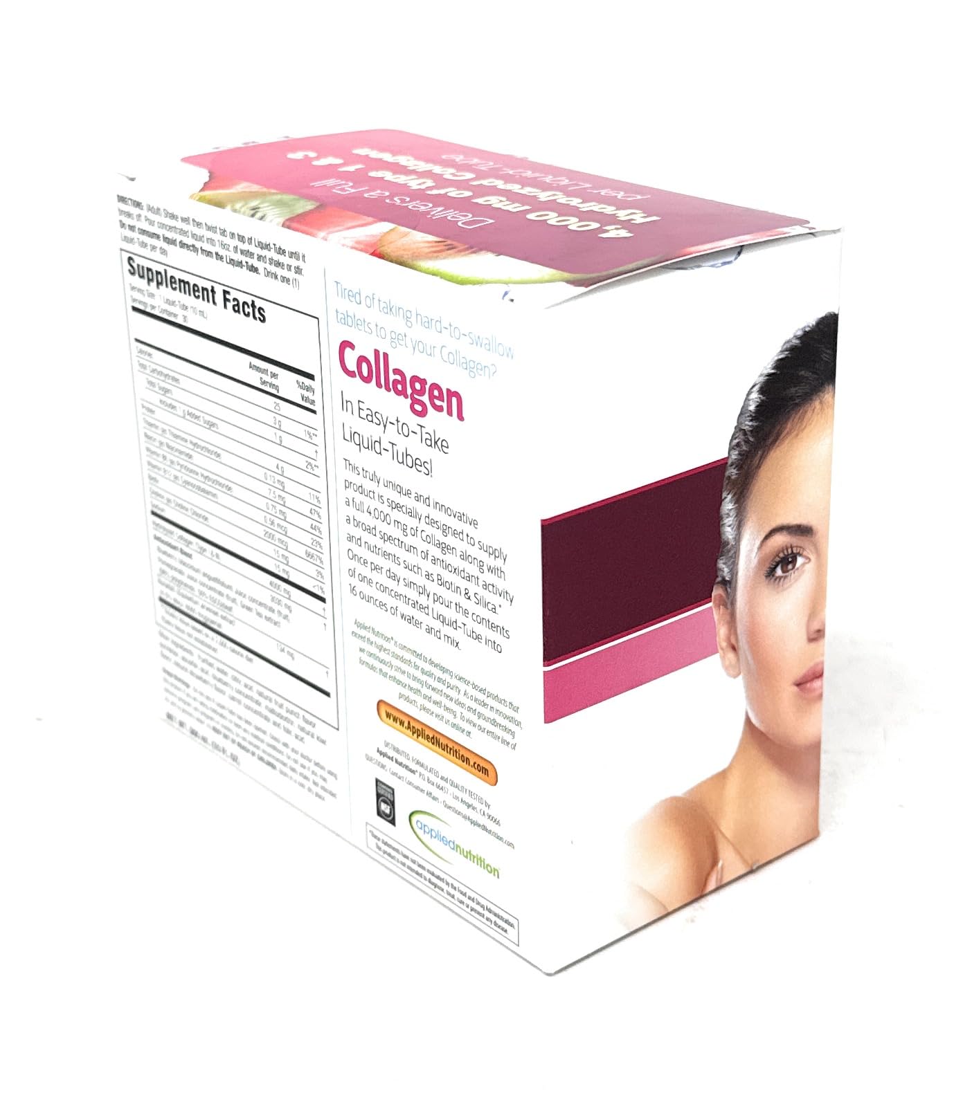 Pre-Order | Arrives in 5–10 Days – Applied Nutrition Liquid Collagen Drink Mix 4000 mg, 30 Tubes