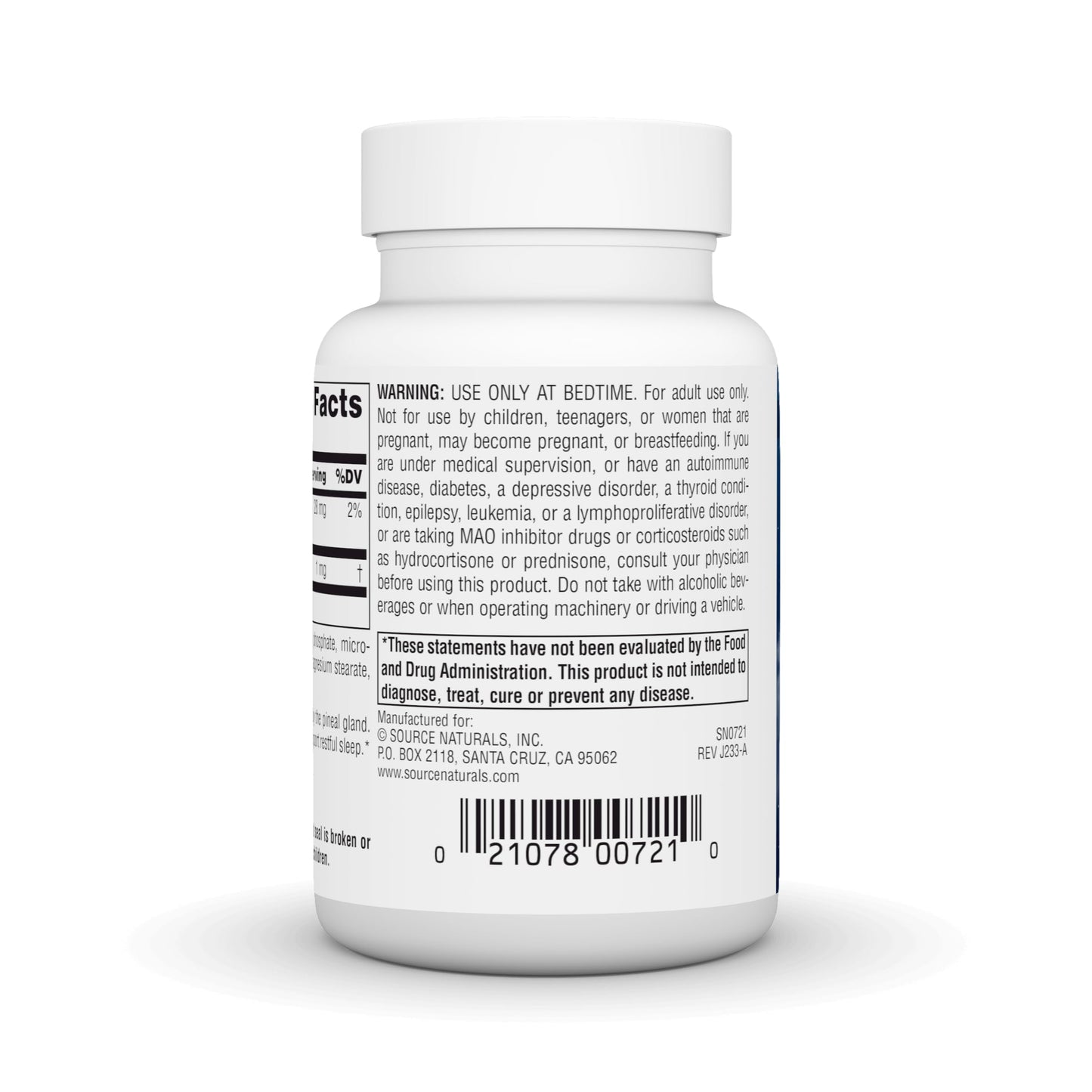 Pre-Order | Arrives in 5–10 Days – Source Naturals Sleep Science Melatonin, Non-GMO Validated, 1 mg - 300 Tablets