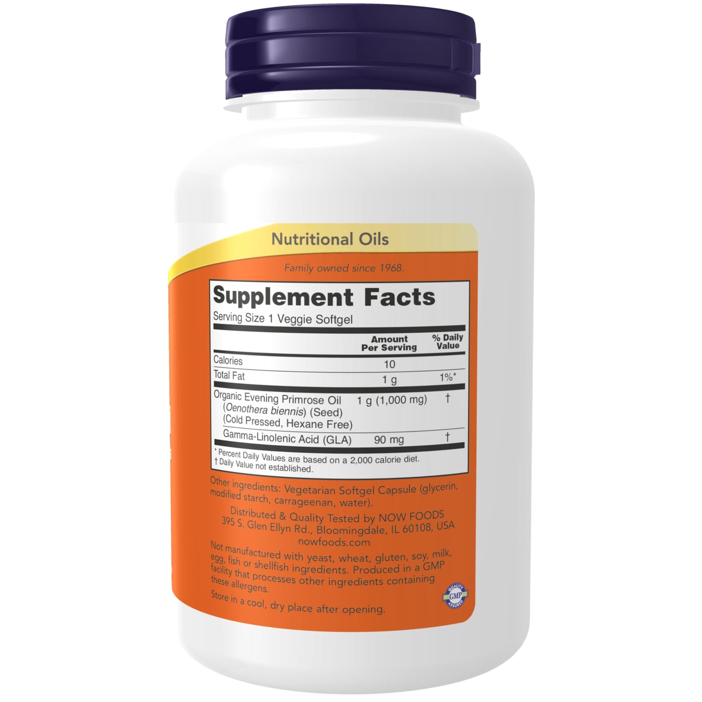 Pre-Order | Arrives in 5–10 Days – NOW Foods Supplements, Evening Primrose Oil 1000 mg, Cold Pressed, Hexane Free, Vegan Formula, 90 Veg Softgels