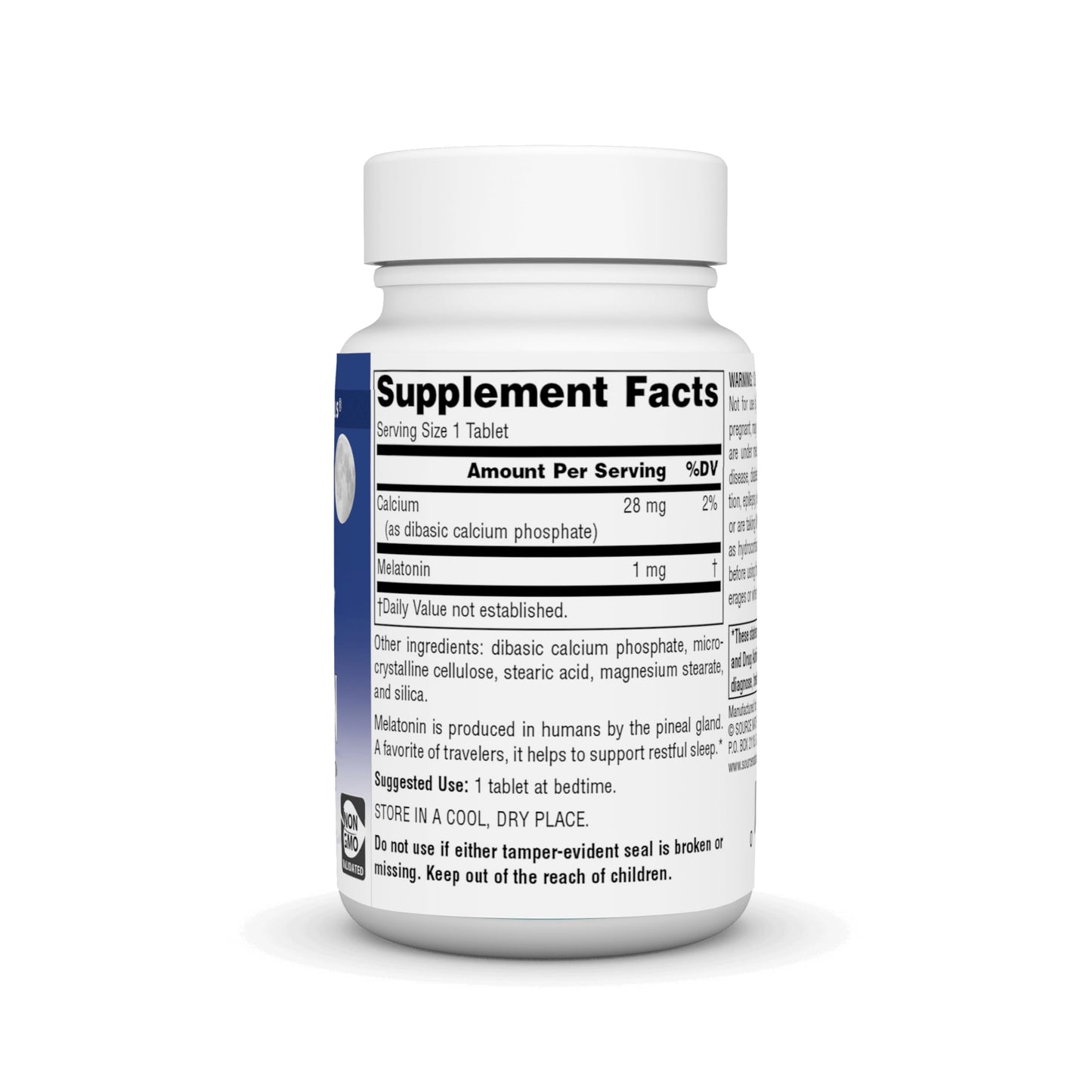Pre-Order | Arrives in 5–10 Days – Source Naturals Melatonin 1 mg - 200 Tablets
