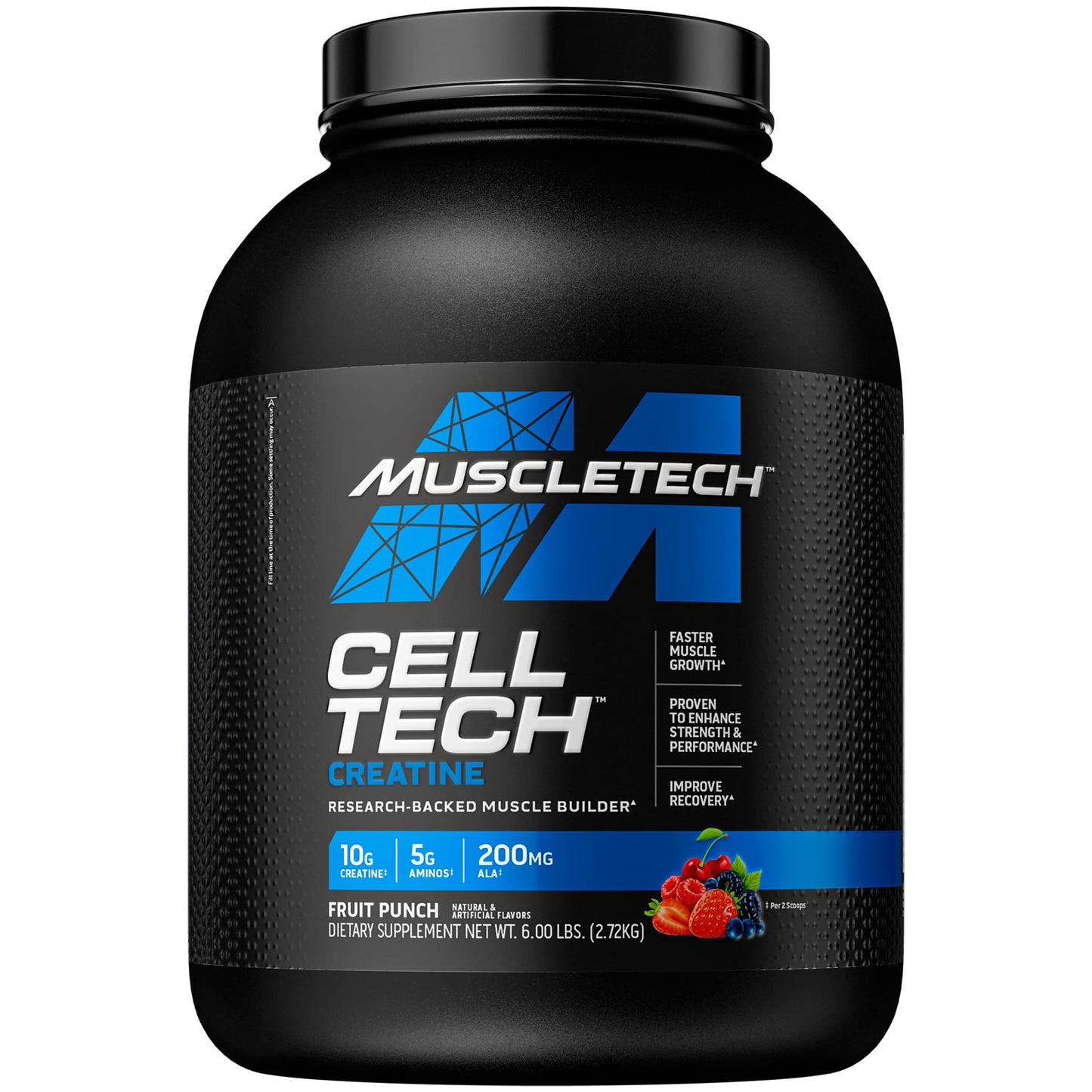 MuscleTech Whey Protein Powder Nitro-Tech Whey Protein Isolate & Peptides & nohydrate Powder Cell-Tech Creatine Powder