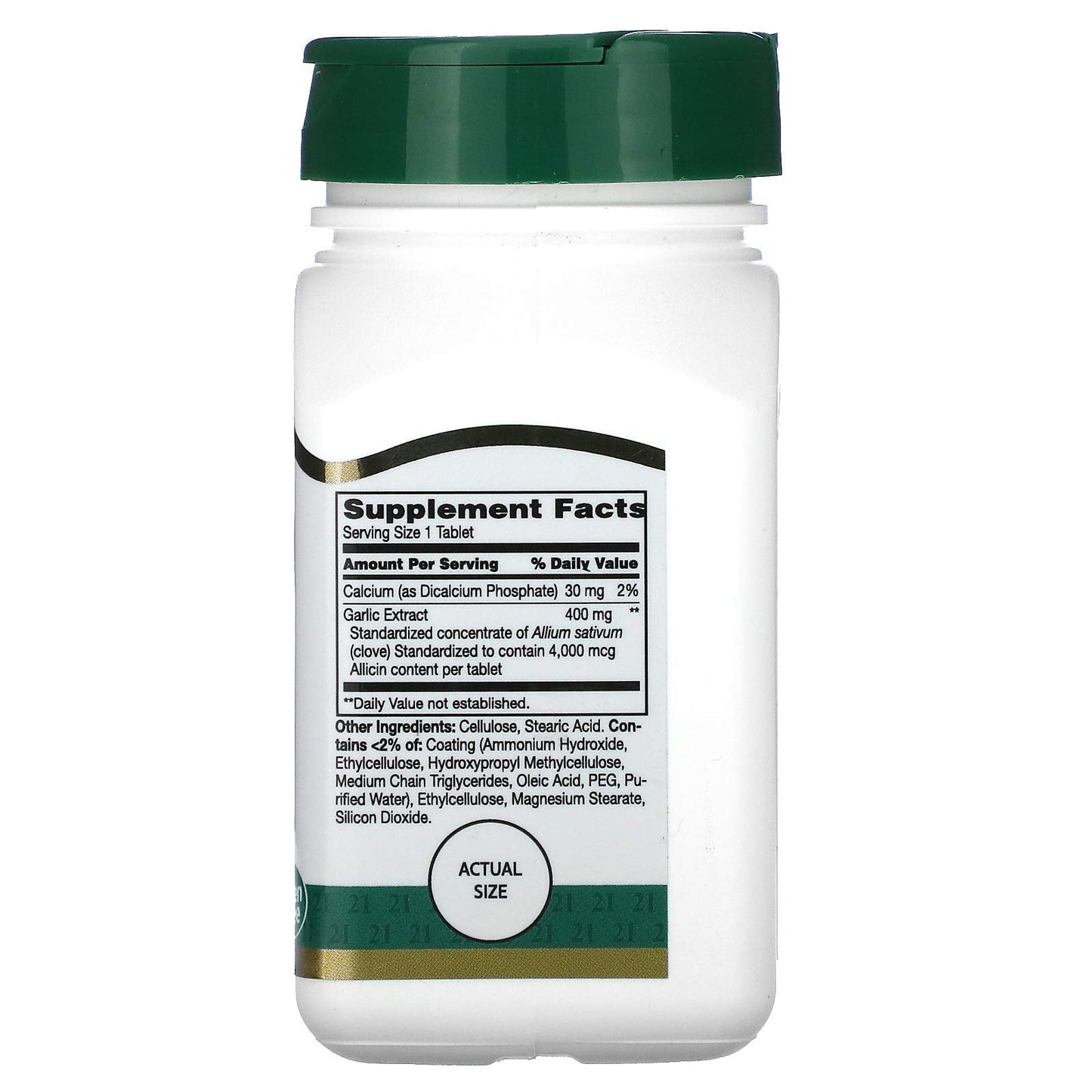 Pre-Order | Arrives in 5–10 Days – 21st Century Garlic (odorless) Tablets, 60 Count (21840)