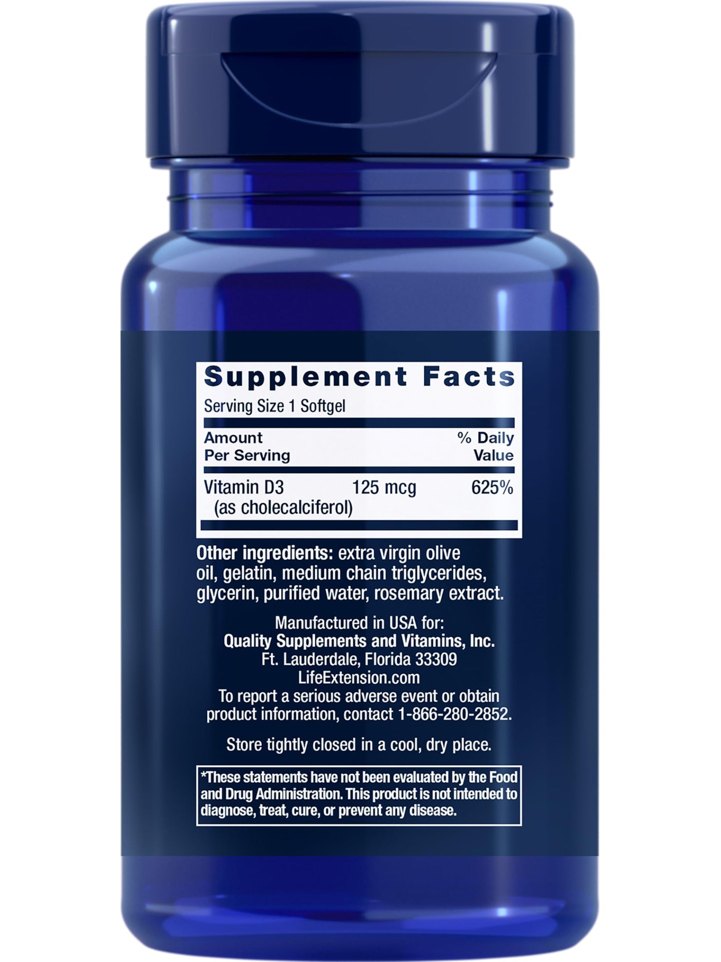 Life Extension Extend-Release Magnesium Prolonged Health Support & Vitamin D3 5000 IU 125 mcg Bone, Brain & Immune Health - 60 Capsules & 60 Softgels