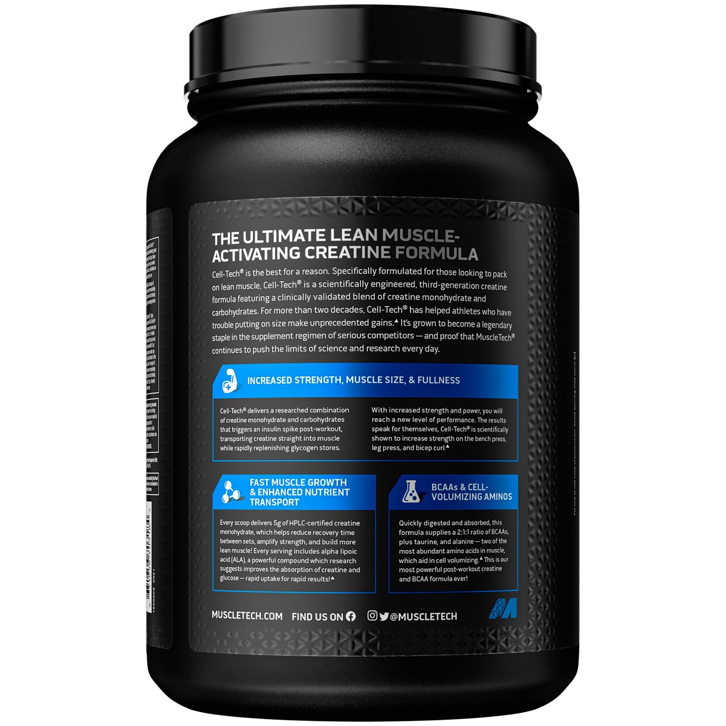 MuscleTech Cell-Tech Creatine Powder Bundle | Muscle Builder & Post Workout Recovery Drink for Men & Women | 6 lbs and 3 lbs