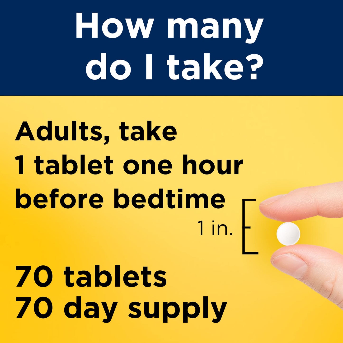 Nature Made Melatonin 10mg Maximum Strength Tablets, 100% Drug Free Sleep Aid for Adults, 70 Count, 70 Day Supply (Pack of 2)