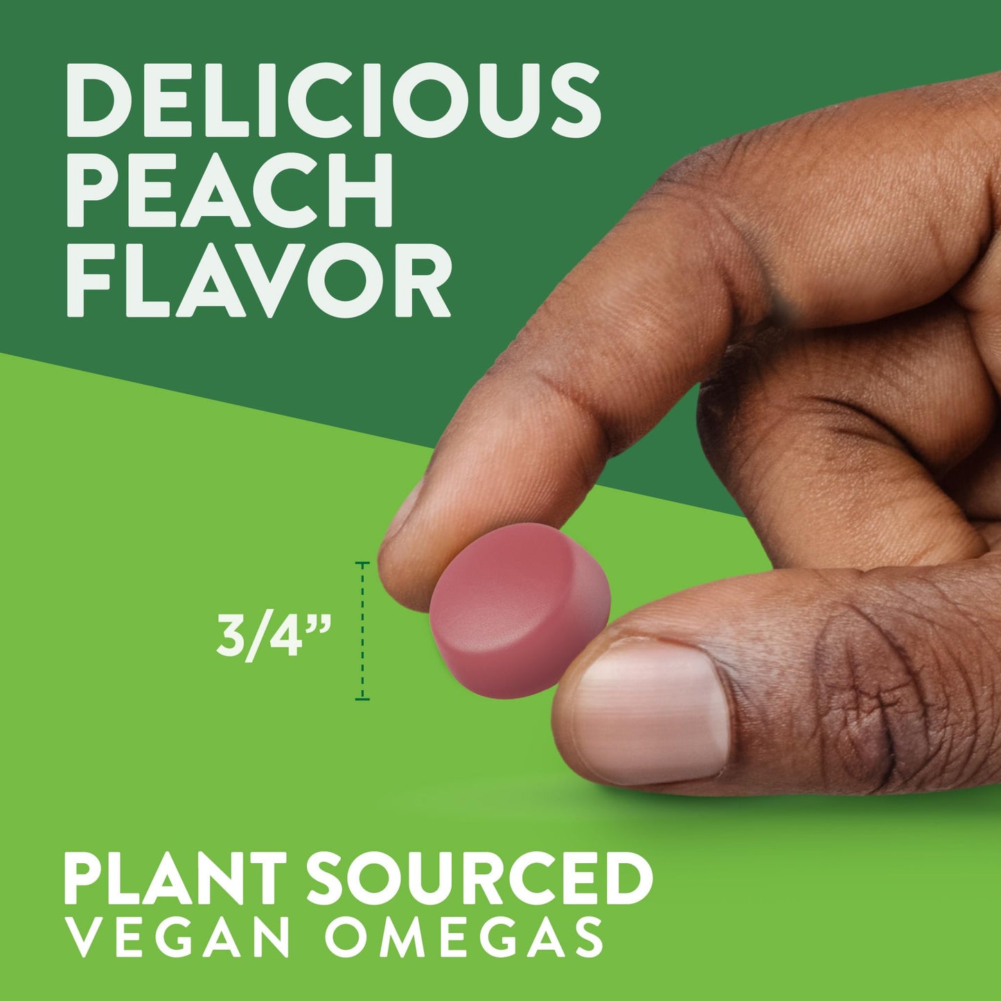Nature's Truth Vegan Omega 3679 Gummies | 50 Count | Peach Flavor | Non-GMO & Gluten Free Supplement