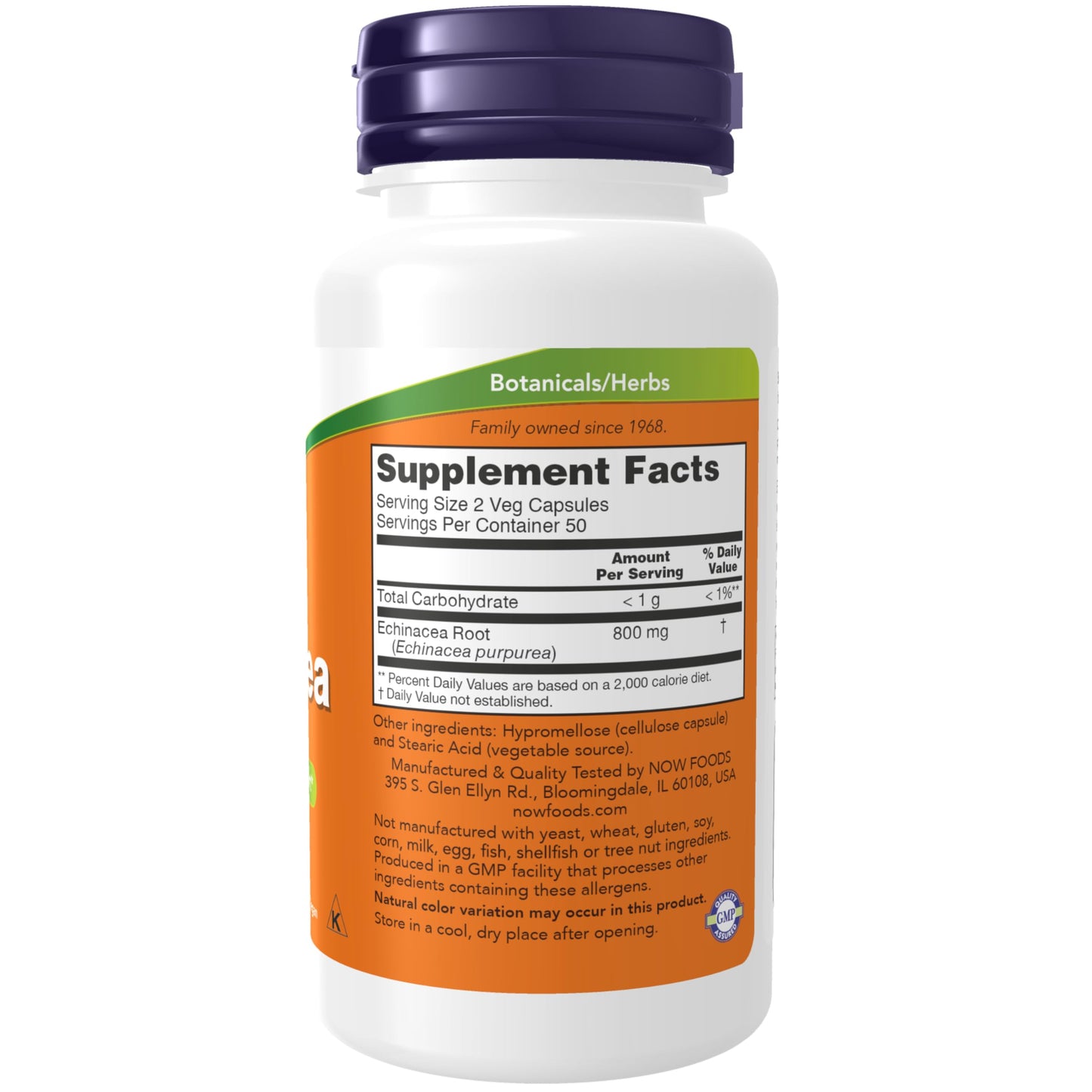 Pre-Order | Arrives in 5–10 Days – NOW Foods Supplements, Echinacea (Purpurea Root) 400 mg, Immune System Support*, 100 Veg Capsules