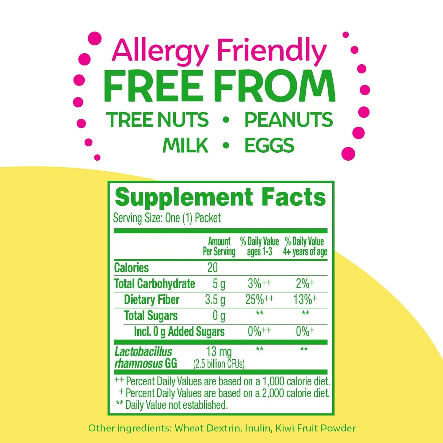 Pre-Order | Arrives in 5–10 Days – Culturelle Kids Probiotic + Fiber Packets (Ages 1+) - 60 Count - Digestive Health & Immune Support - Helps Restore Regularity