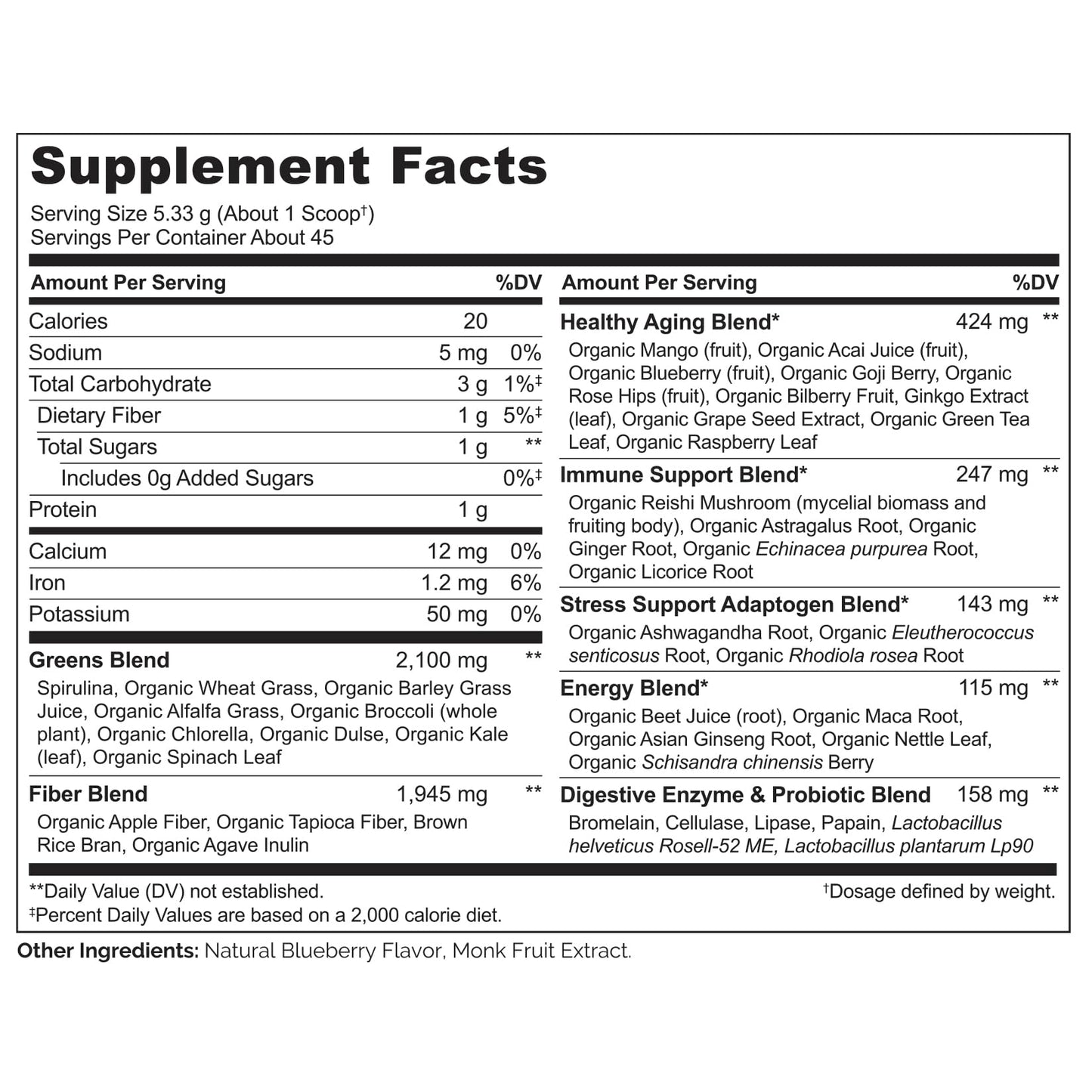 NATURELO Raw Greens Superfood Powder - Mixed Berry - Boost Energy, Detox, Enhance Health - Organic Spirulina - Wheat Grass - Whole Food Nutrition from Fruits & Vegetables - 240 Grams