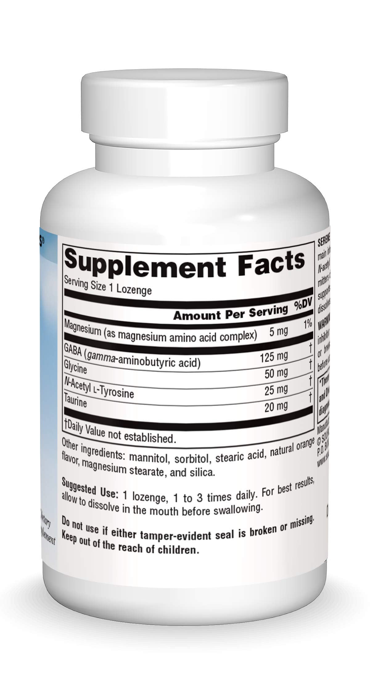 Pre-Order | Arrives in 5–10 Days – Source Naturals Serene Science GABA, 125 mg, Orange Flavored* - 30 Tablets