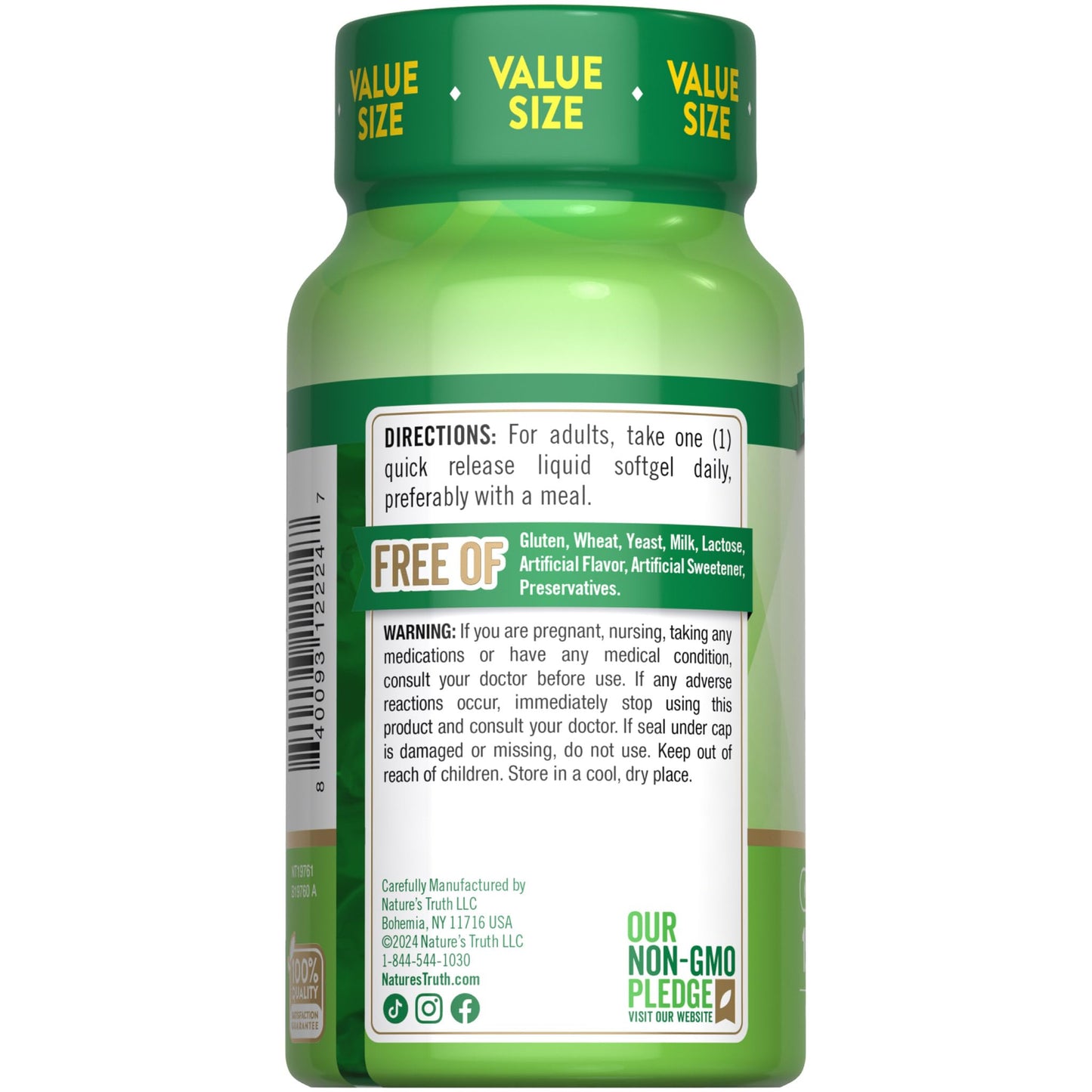 Nature's Truth Vitamin B12 | 1000 mcg | 150 Softgels | Non-GMO & Gluten Free Supplement