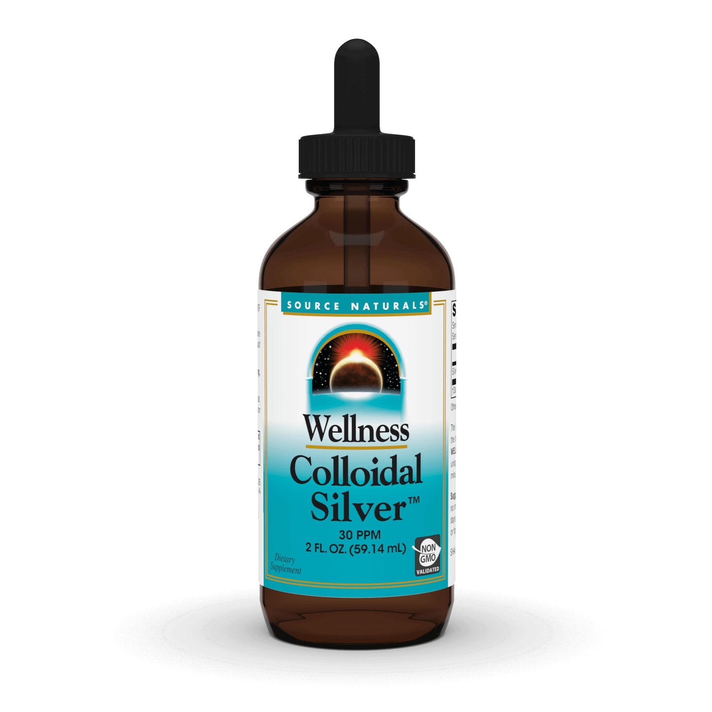 Source Naturals Wellness Colloidal Silver 30 ppm, Supports Physical Well Being* - 2 Fluid oz