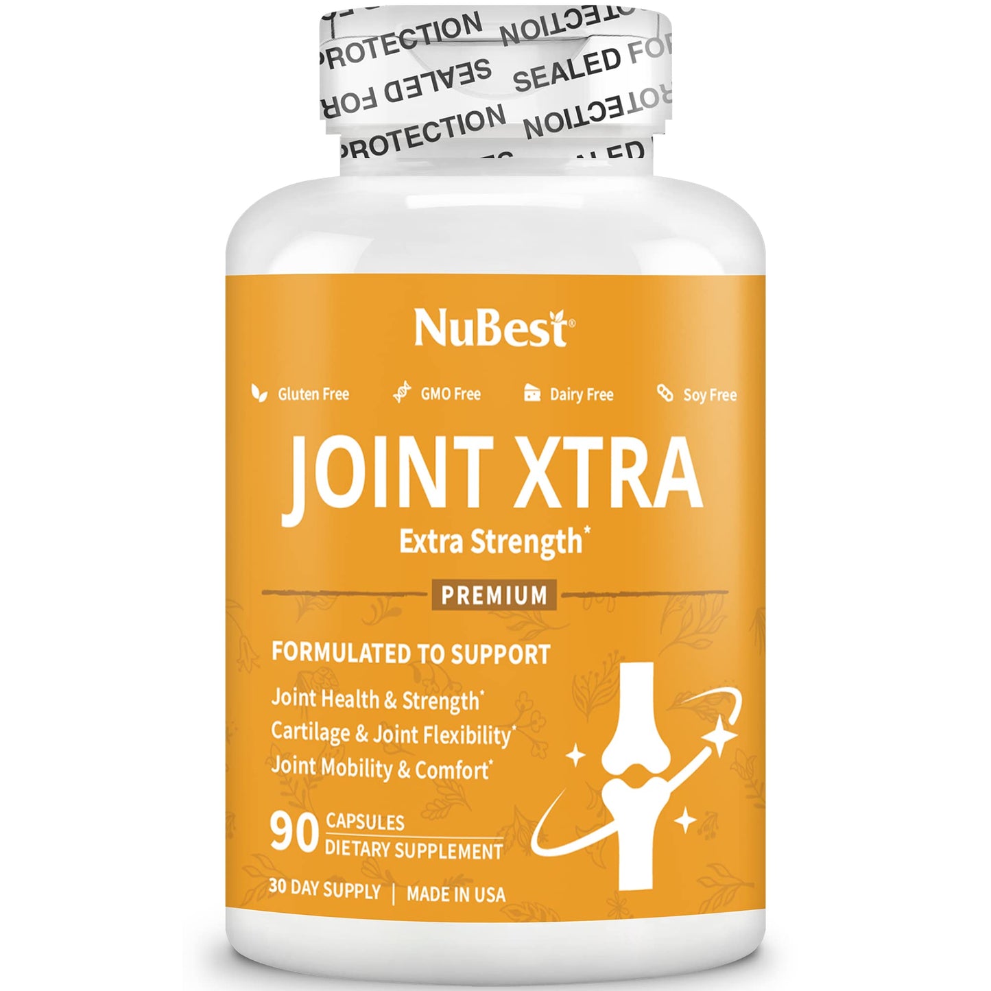 Joint Xtra - Joint Support Supplement - Joint Health Formula with Triple Joint Strength - Glucosamine, Chondroitin, Turmeric, MSM & Boswellia for Joint Health & Cartilage Health - 90 Vegan Capsules
