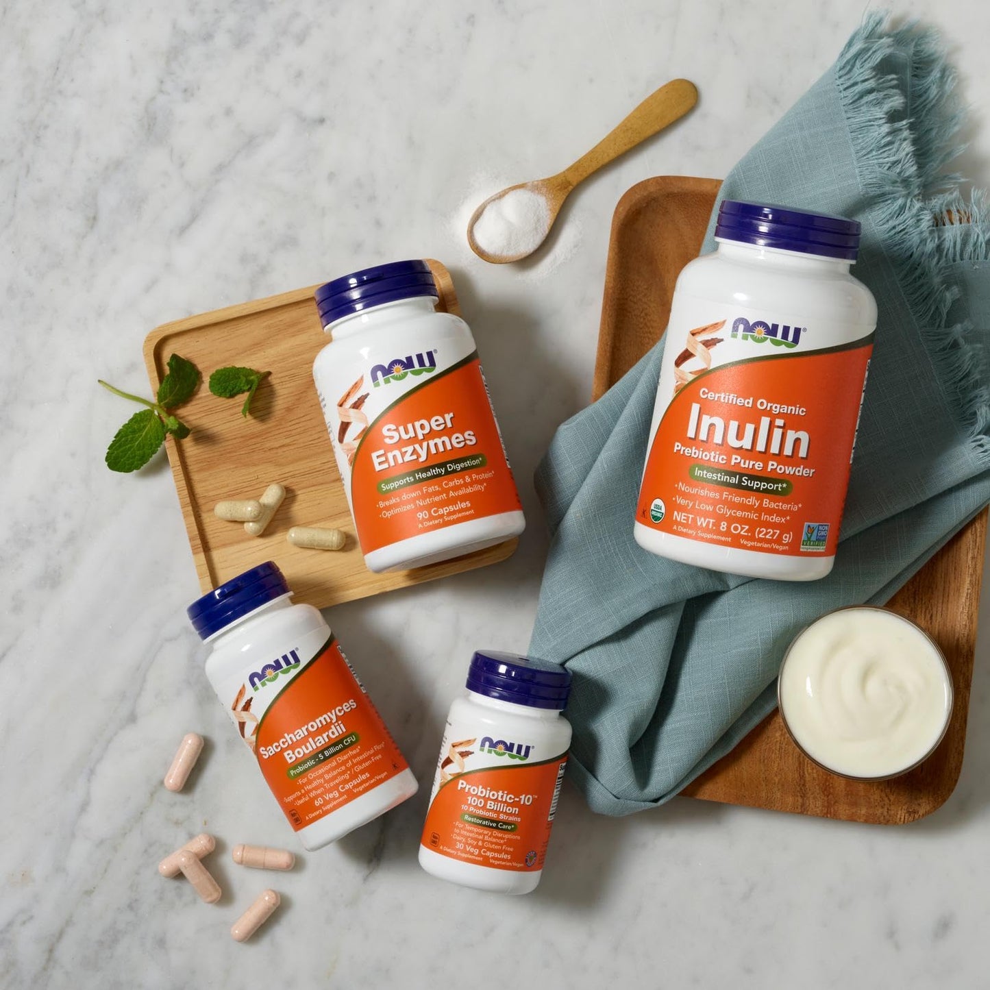 Pre-Order | Arrives in 5–10 Days – NOW Supplements, Saccharomyces Boulardii, 5 Billion CFU Probiotic, 60 Veg Capsules