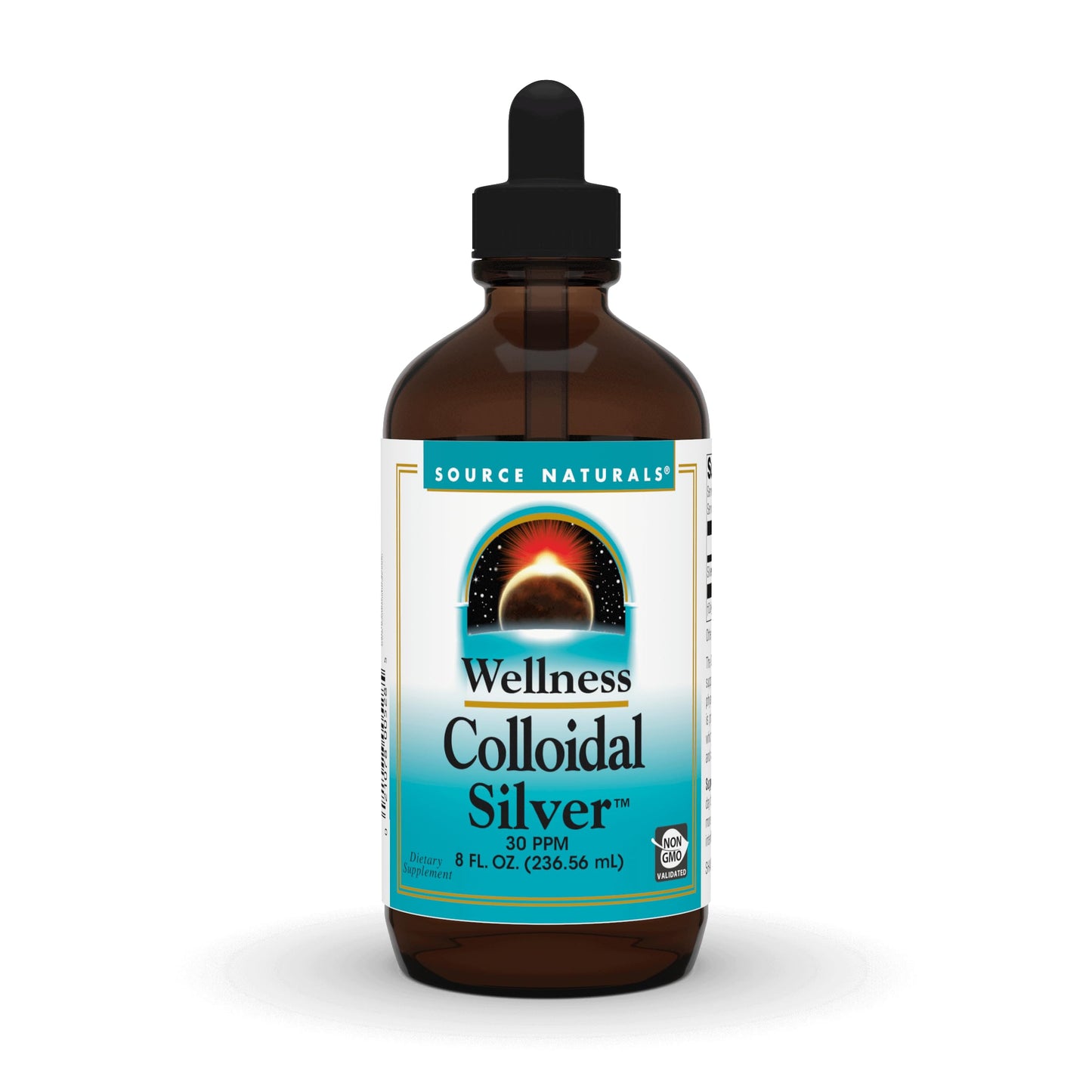Pre-Order | Arrives in 5–10 Days – Source Naturals Wellness Colloidal Silver 30 ppm, Supports Physical Well Being* - 8 Fluid oz