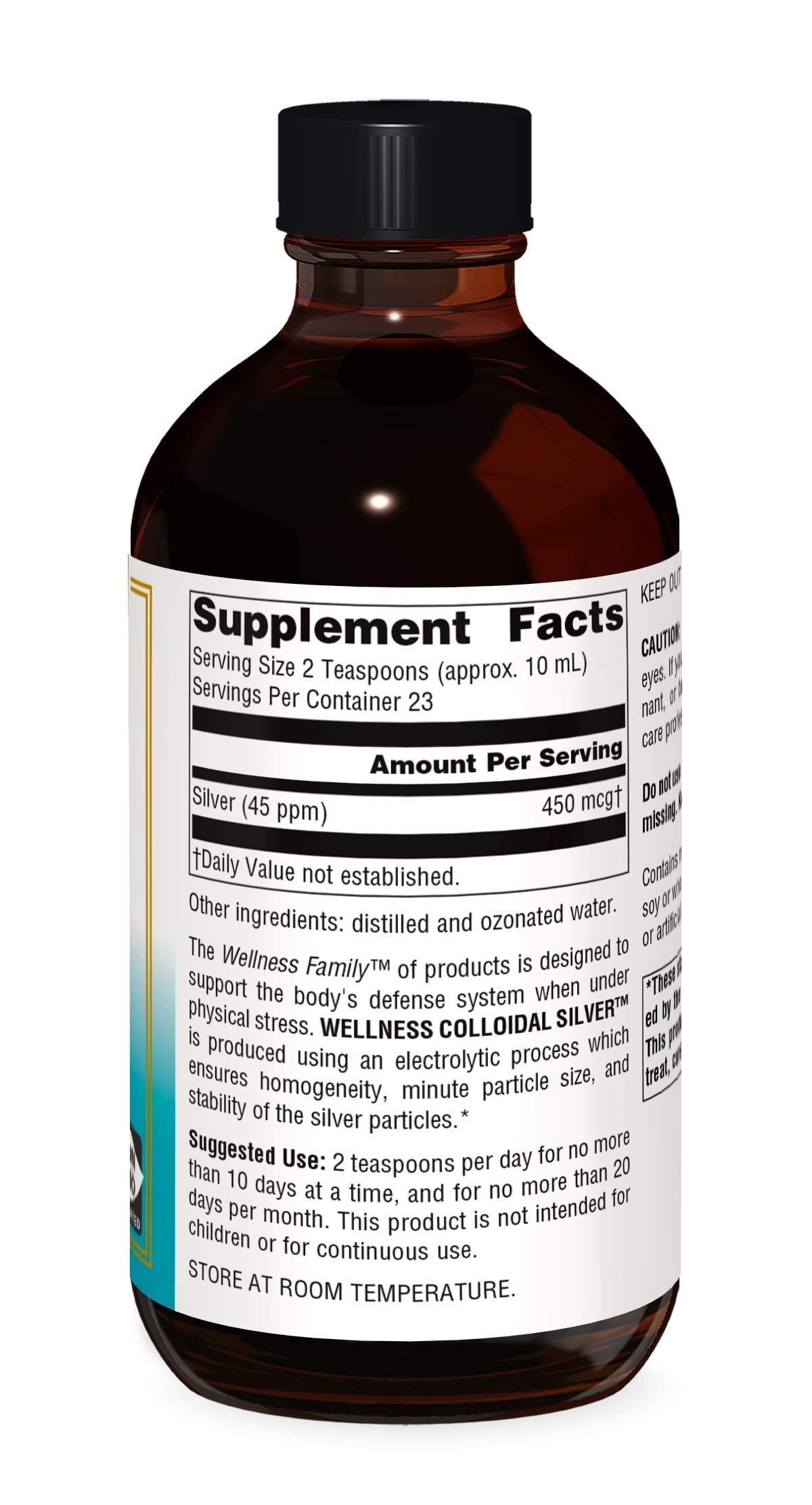 Source Naturals Wellness Colloidal Silver 45 ppm, Supports Physical Well Being* - 8 Fluid oz